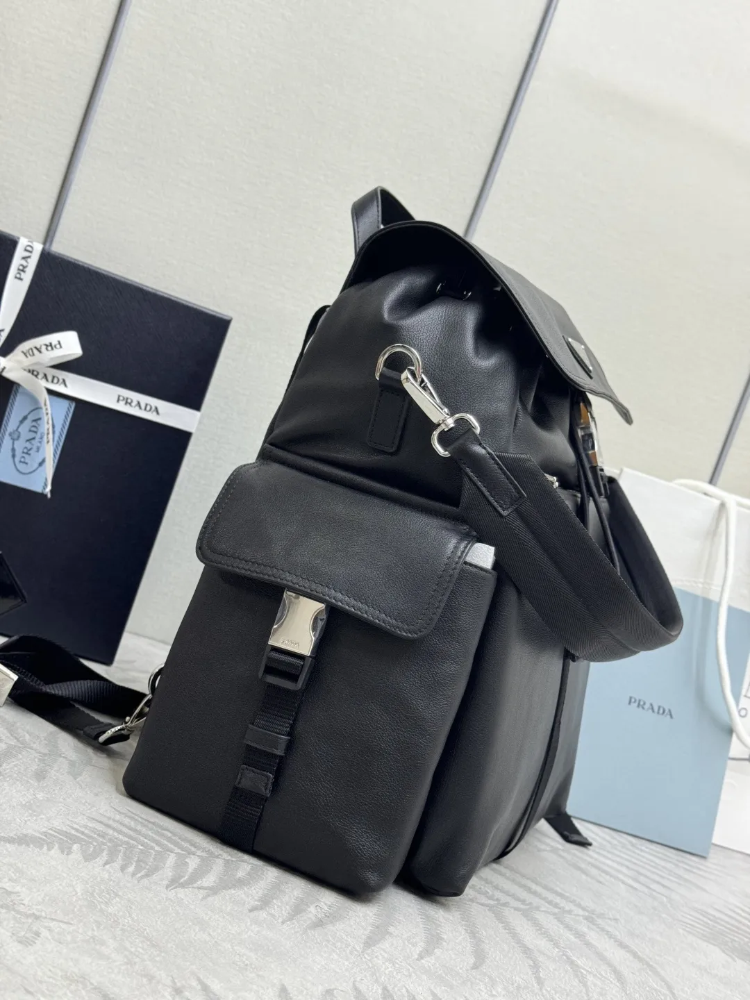 Prada Explore Buffalo Leather Backpack D127011369 — view 4
