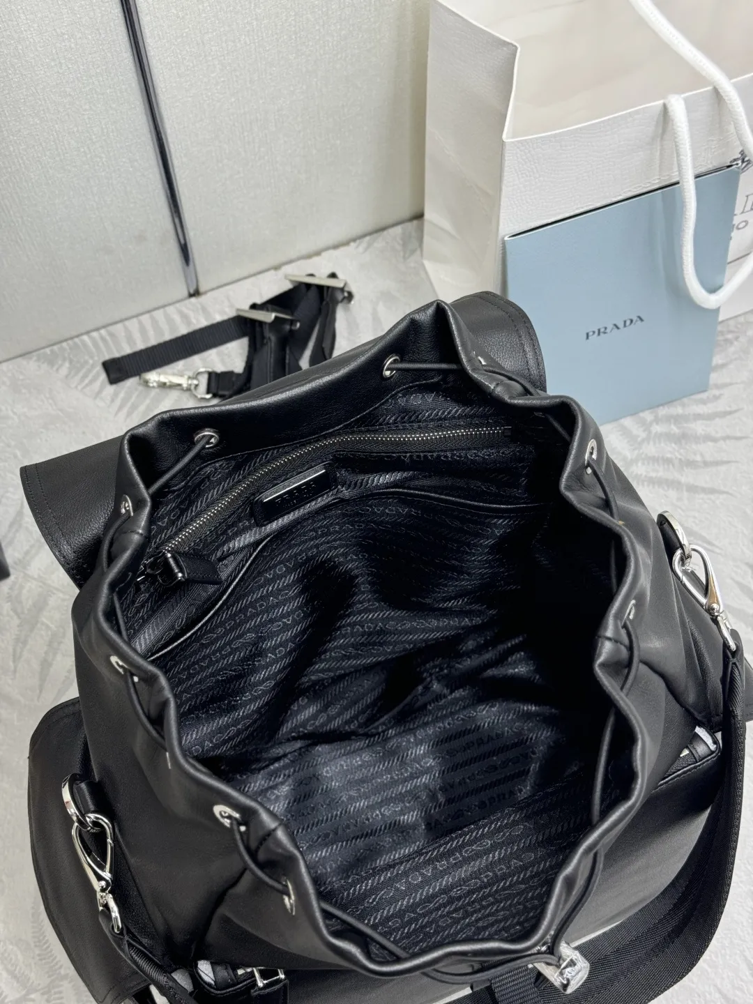 Prada Explore Buffalo Leather Backpack D127011369 — view 8