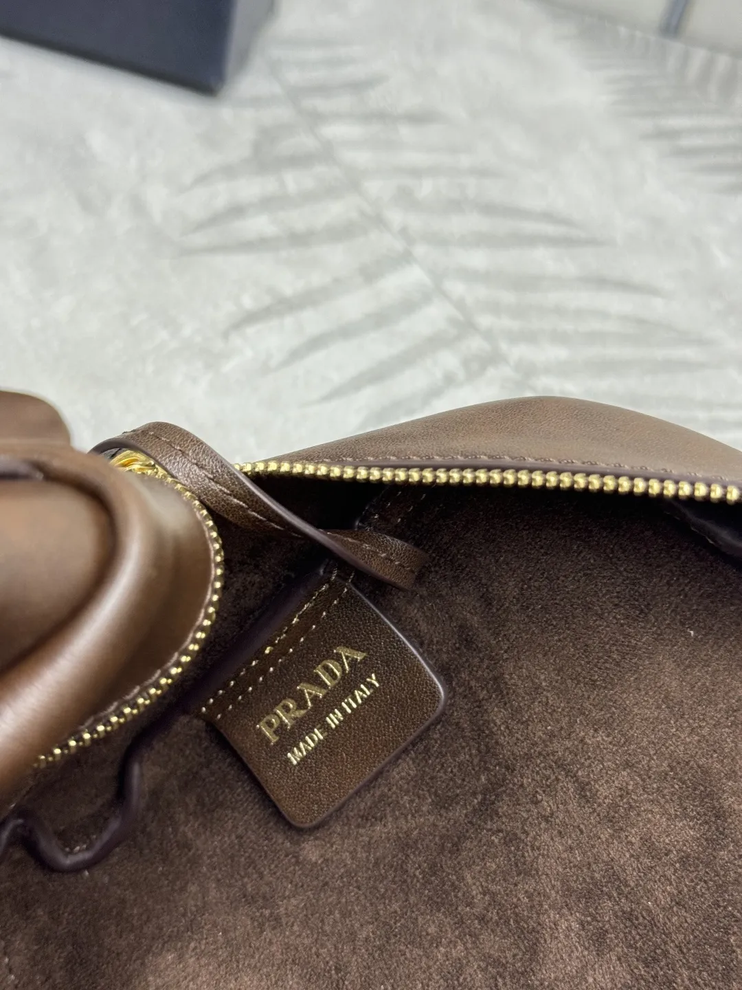 Prada Distressed Leather Mini Shoulder Bag D97011370 — view 9