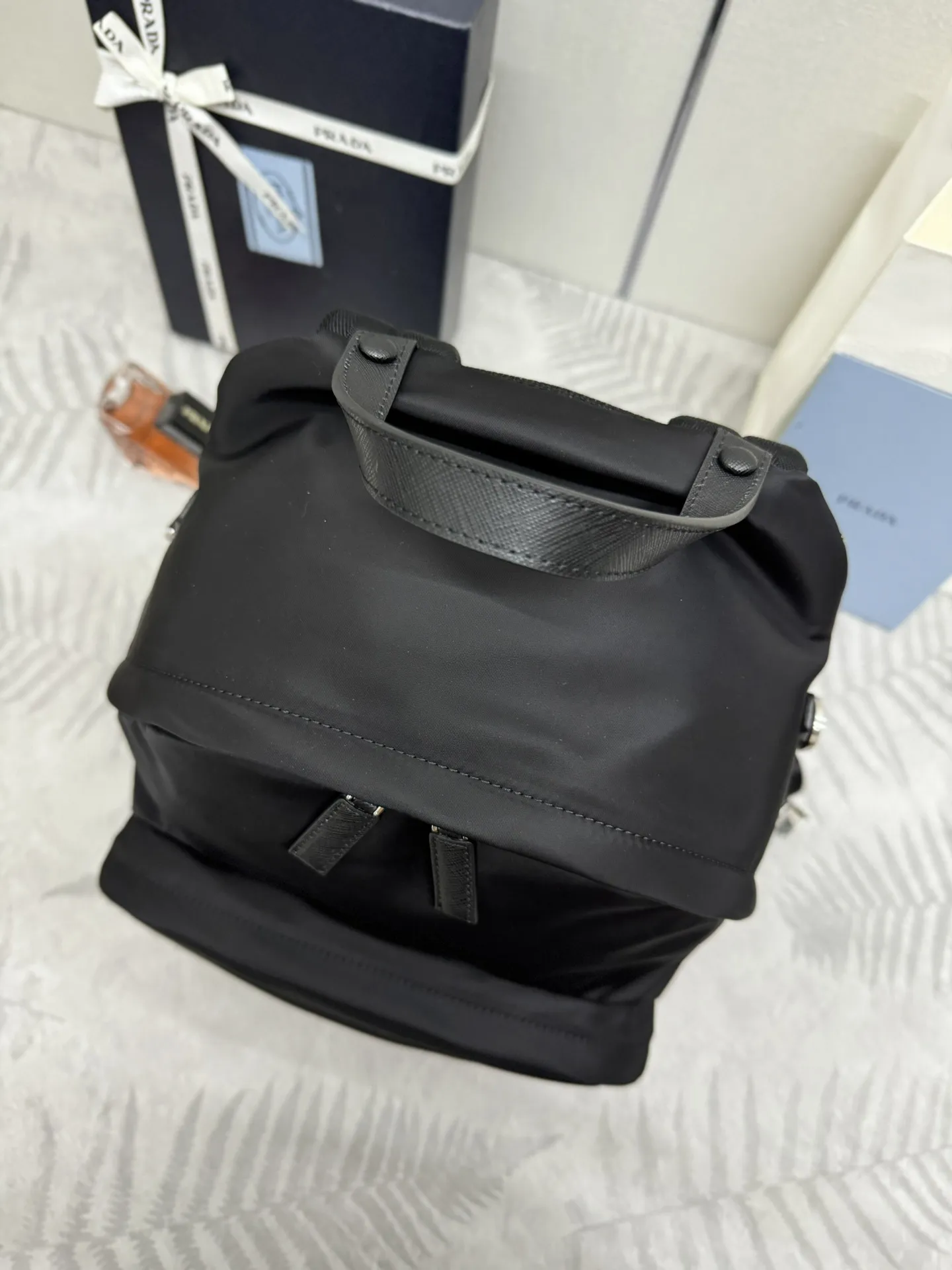 Prada 2VZ066 Saffiano & Nylon Backpack D76011372 — view 3