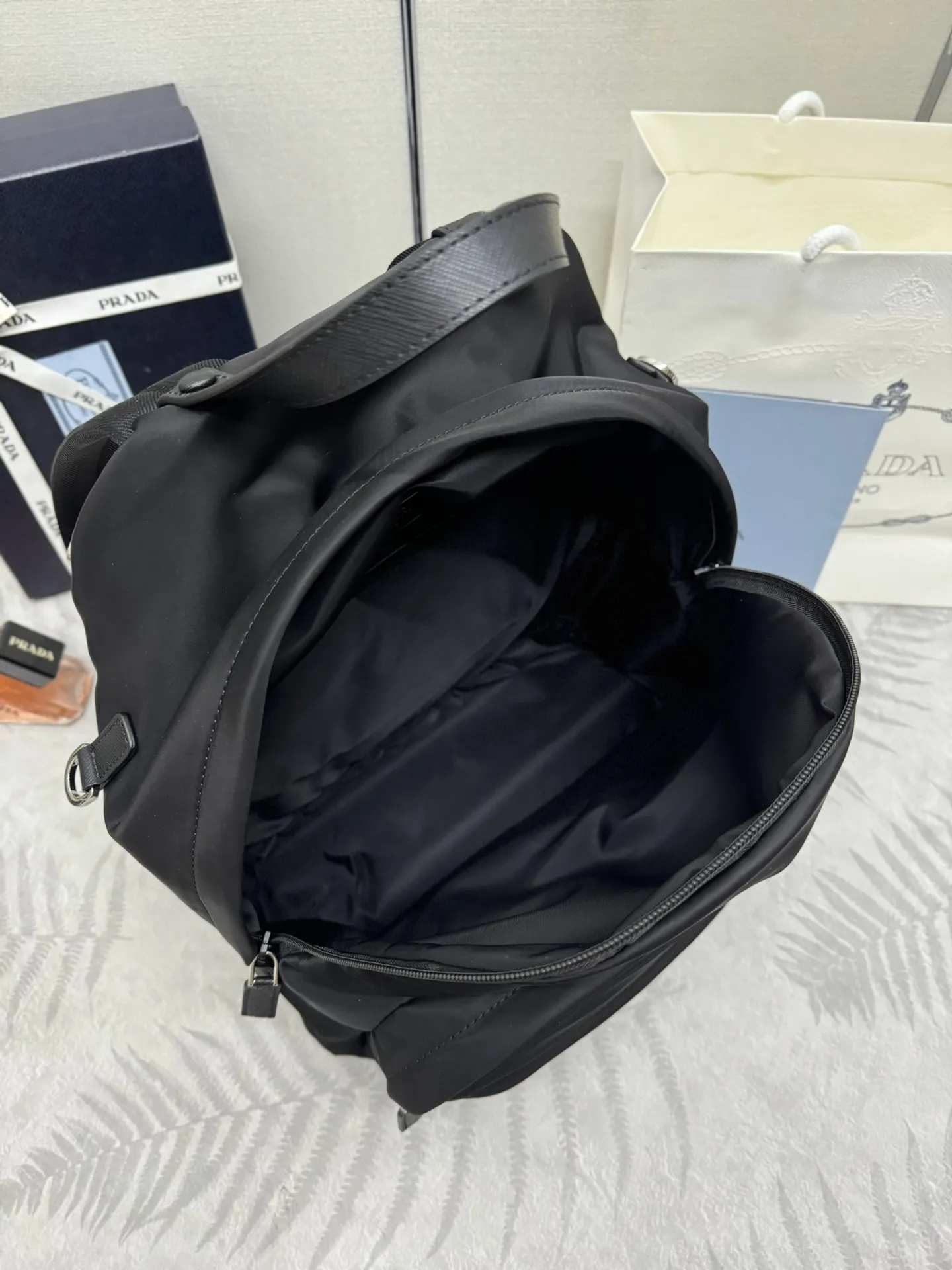 Prada 2VZ066 Saffiano & Nylon Backpack D76011372 — view 8