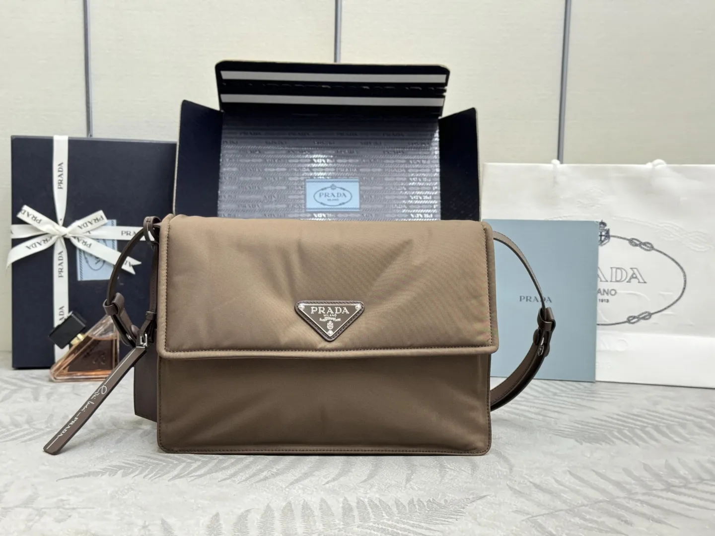 Prada Nylon Messenger Bag D86011376