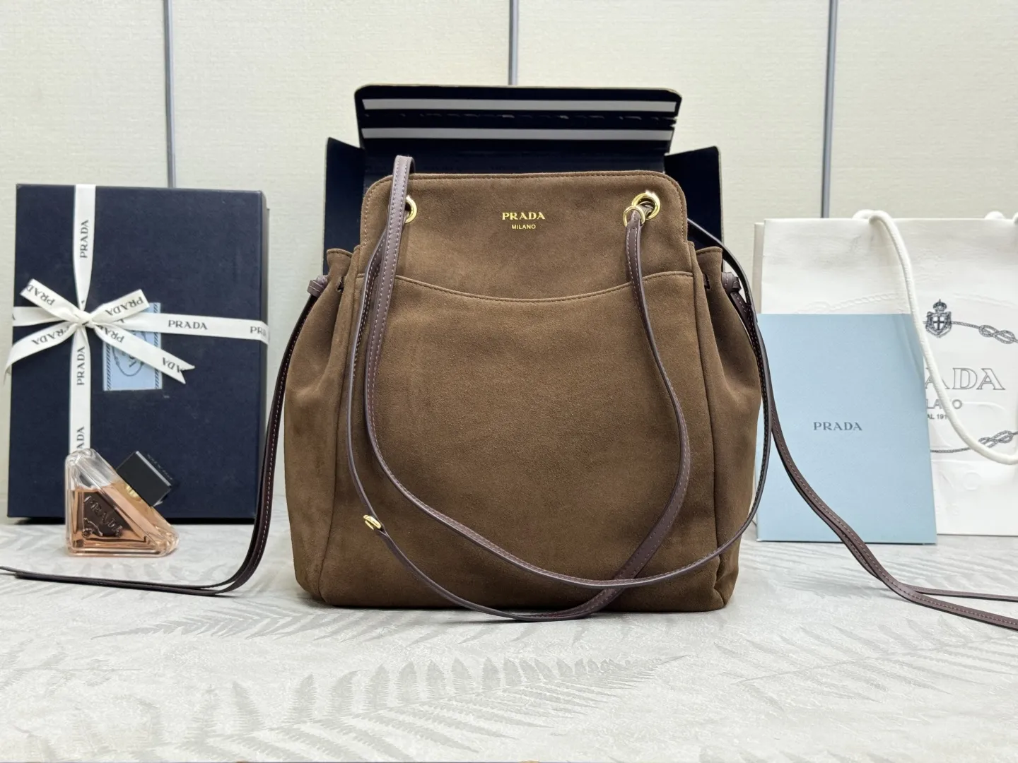 Suede Shoulder Bag 1BG641 D96011377