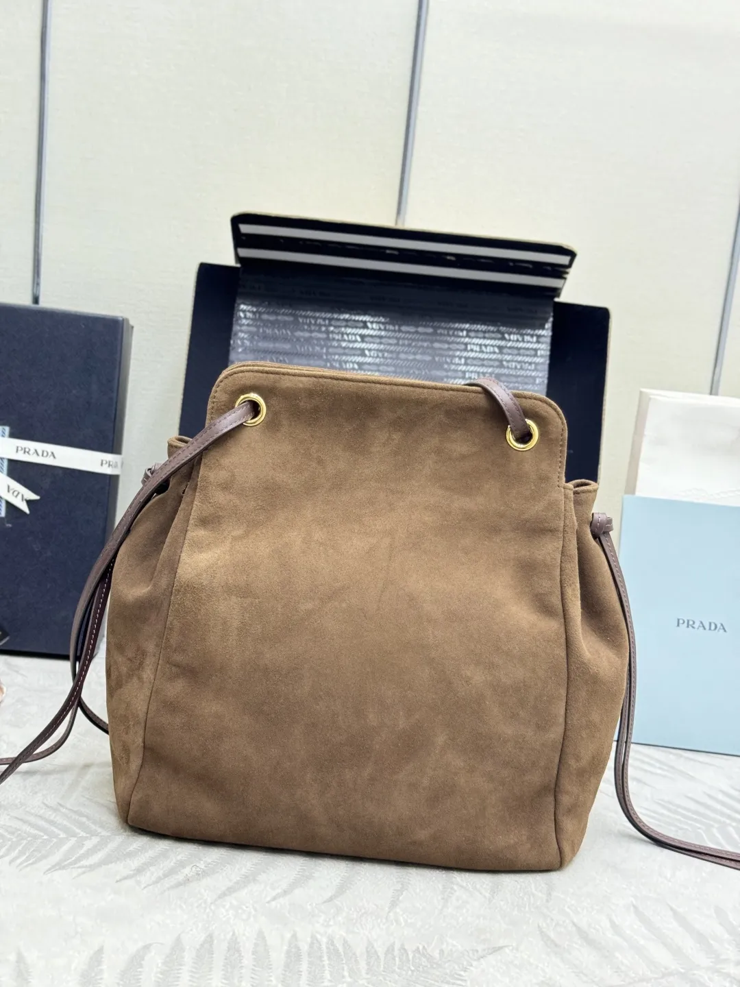 Suede Shoulder Bag 1BG641 D96011377 — view 2
