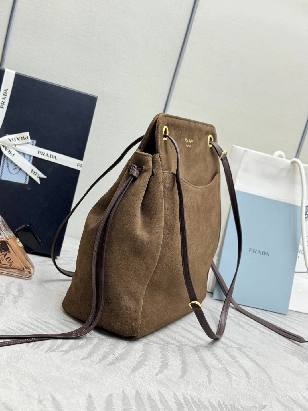 Suede Shoulder Bag 1BG641 D96011377 — view 5