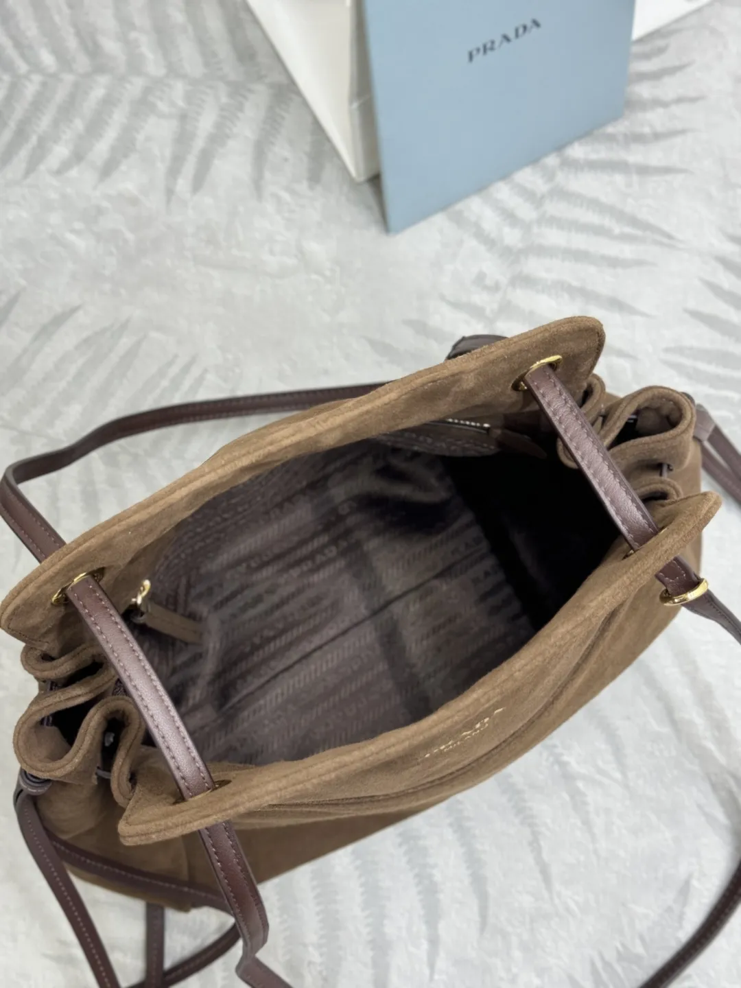 Suede Shoulder Bag 1BG641 D96011377 — view 8