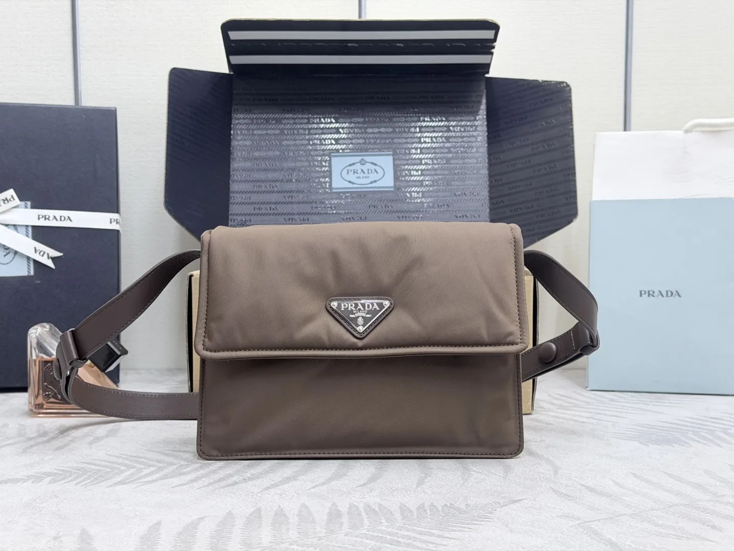 Prada Re-Nylon Mini Flap Crossbody Bag D73011378