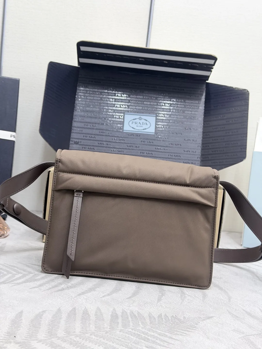Prada Re-Nylon Mini Flap Crossbody Bag D73011378 — view 2