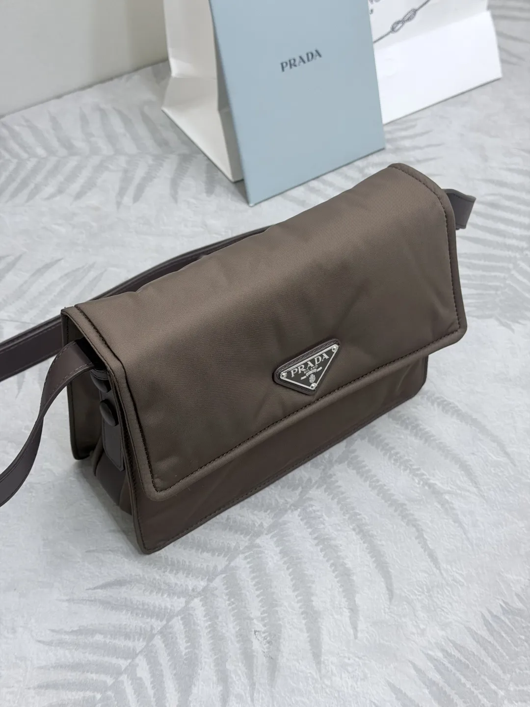Prada Re-Nylon Mini Flap Crossbody Bag D73011378 — view 3