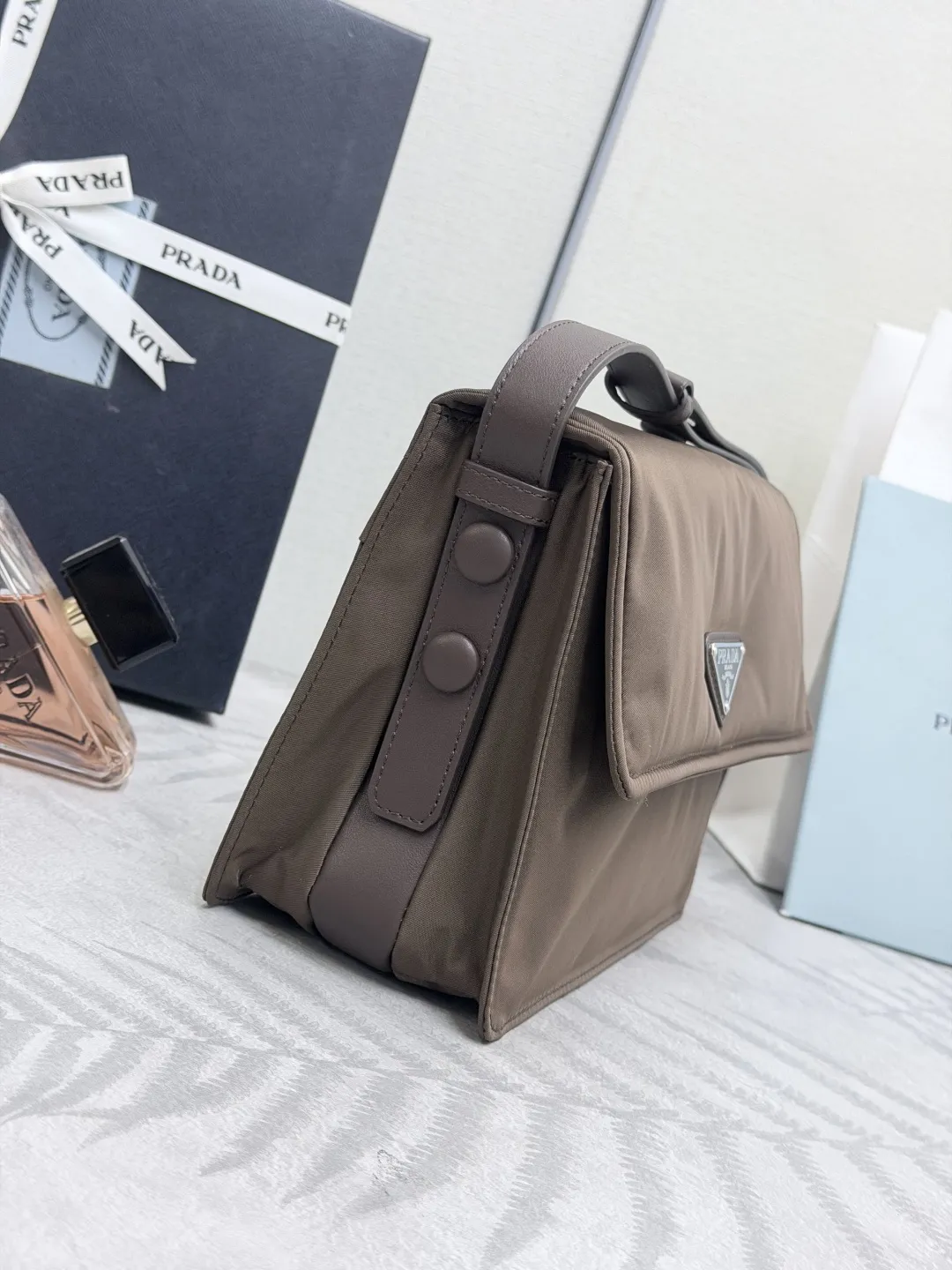 Prada Re-Nylon Mini Flap Crossbody Bag D73011378 — view 4