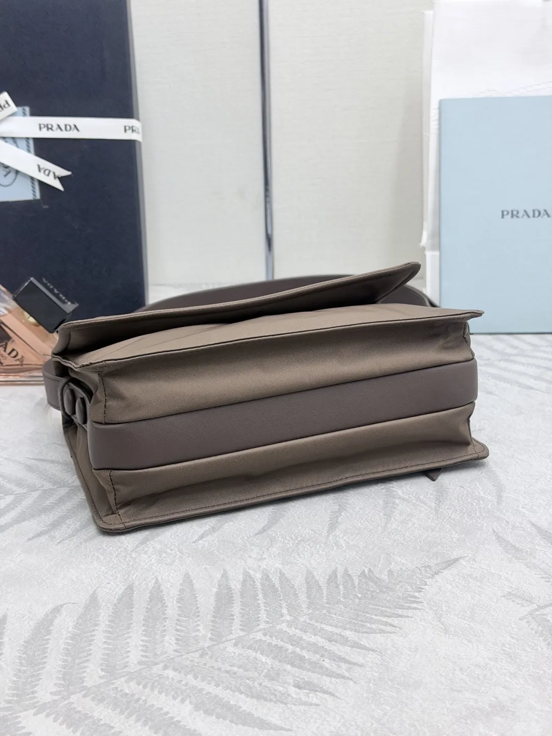 Prada Re-Nylon Mini Flap Crossbody Bag D73011378 — view 6