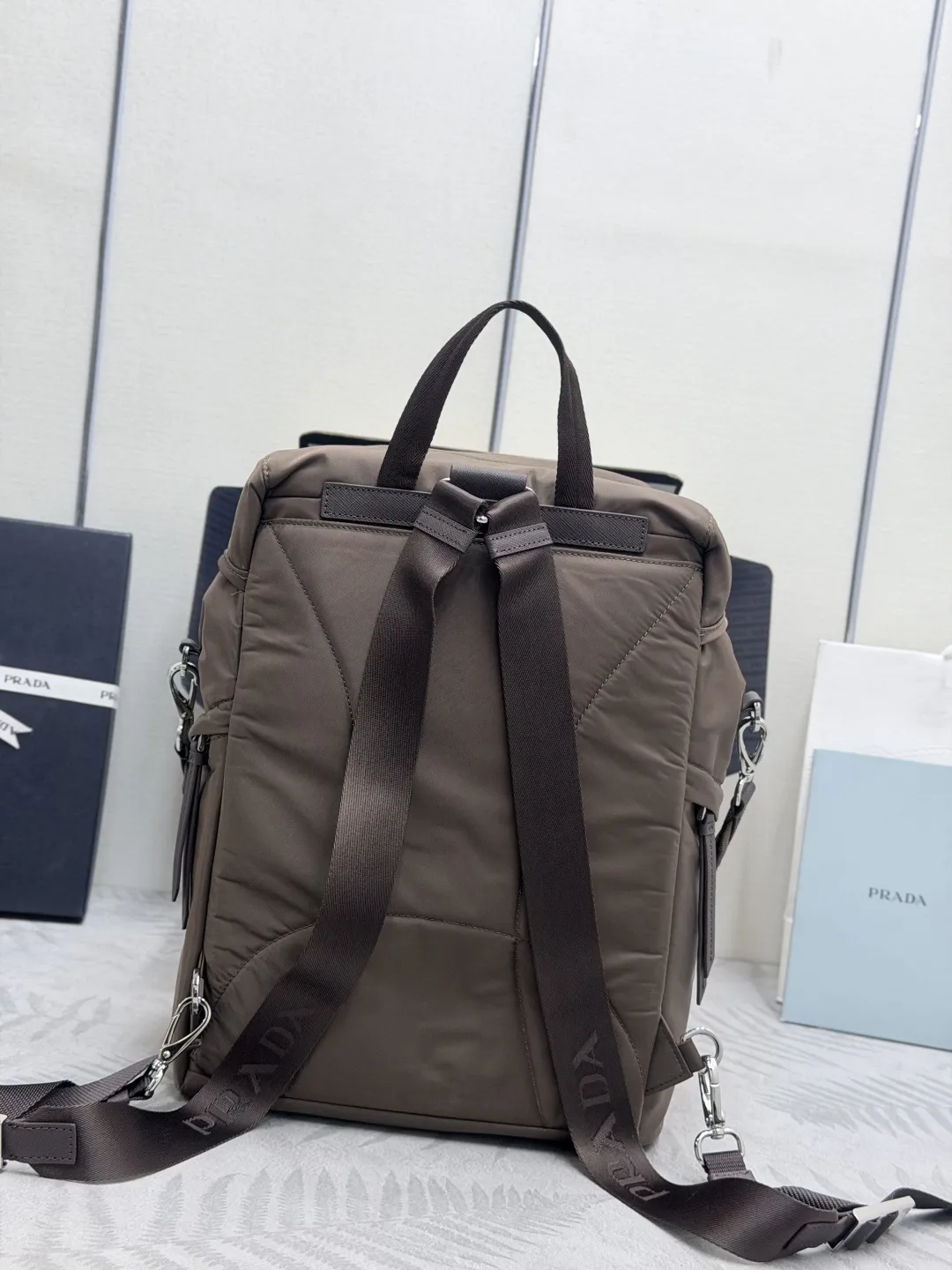 Re-Nylon Backpack with Detachable Straps D86011379 — view 2