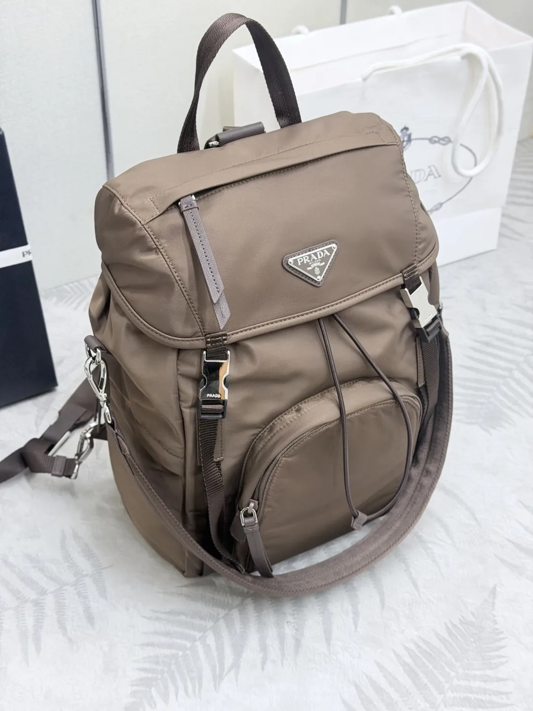 Re-Nylon Backpack with Detachable Straps D86011379 — view 3