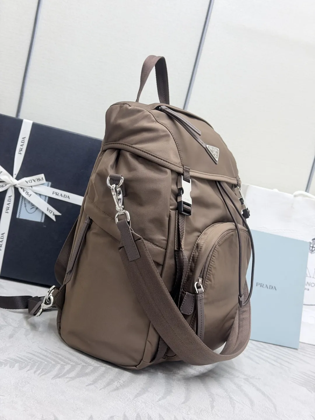 Re-Nylon Backpack with Detachable Straps D86011379 — view 4