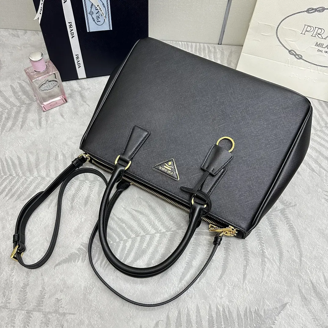 Prada Saffiano Leather Double Handle Tote Bag D104011381 — view 4