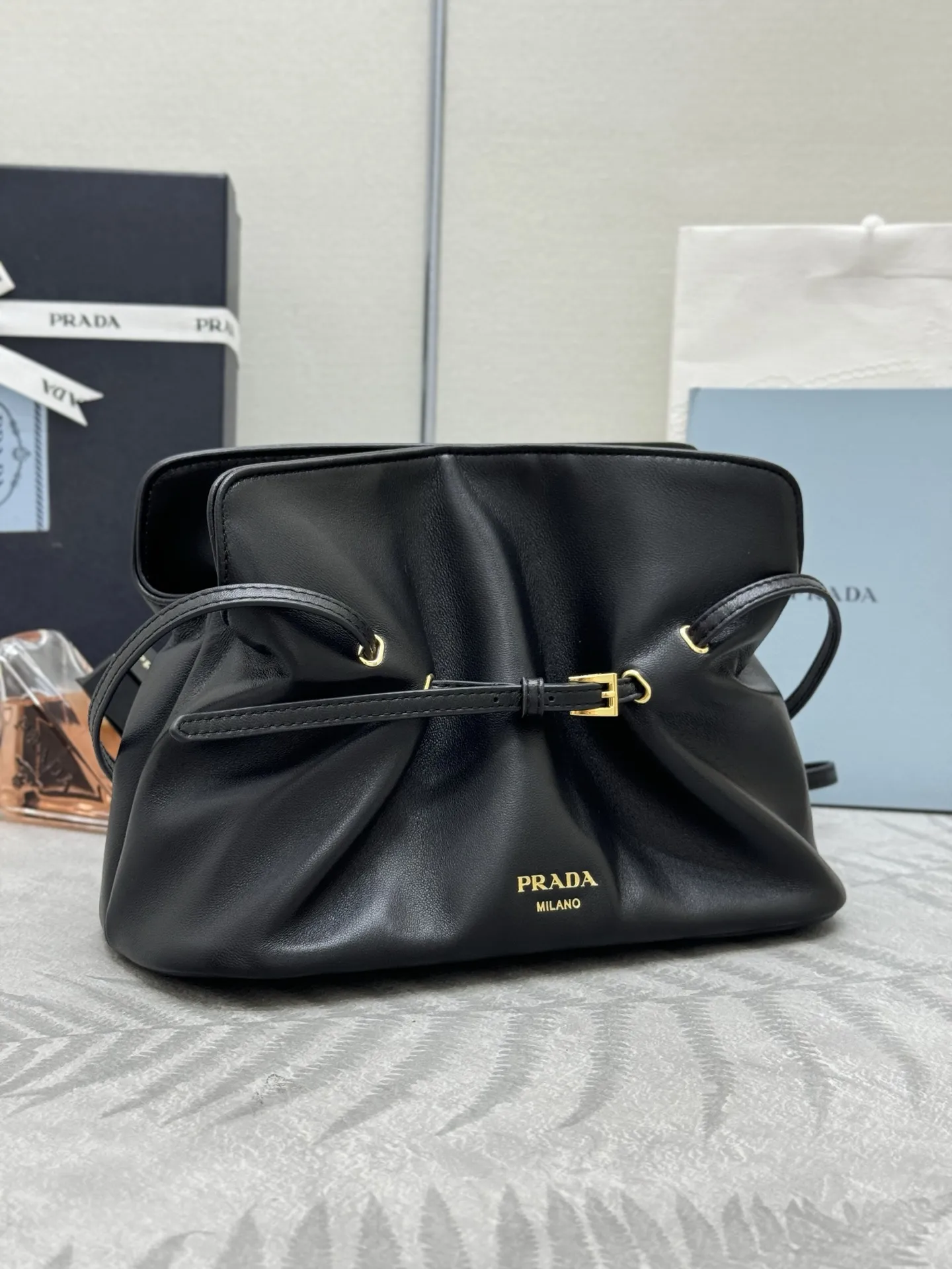 Prada Lambskin Cloud Shoulder Bag D89011384 — view 2