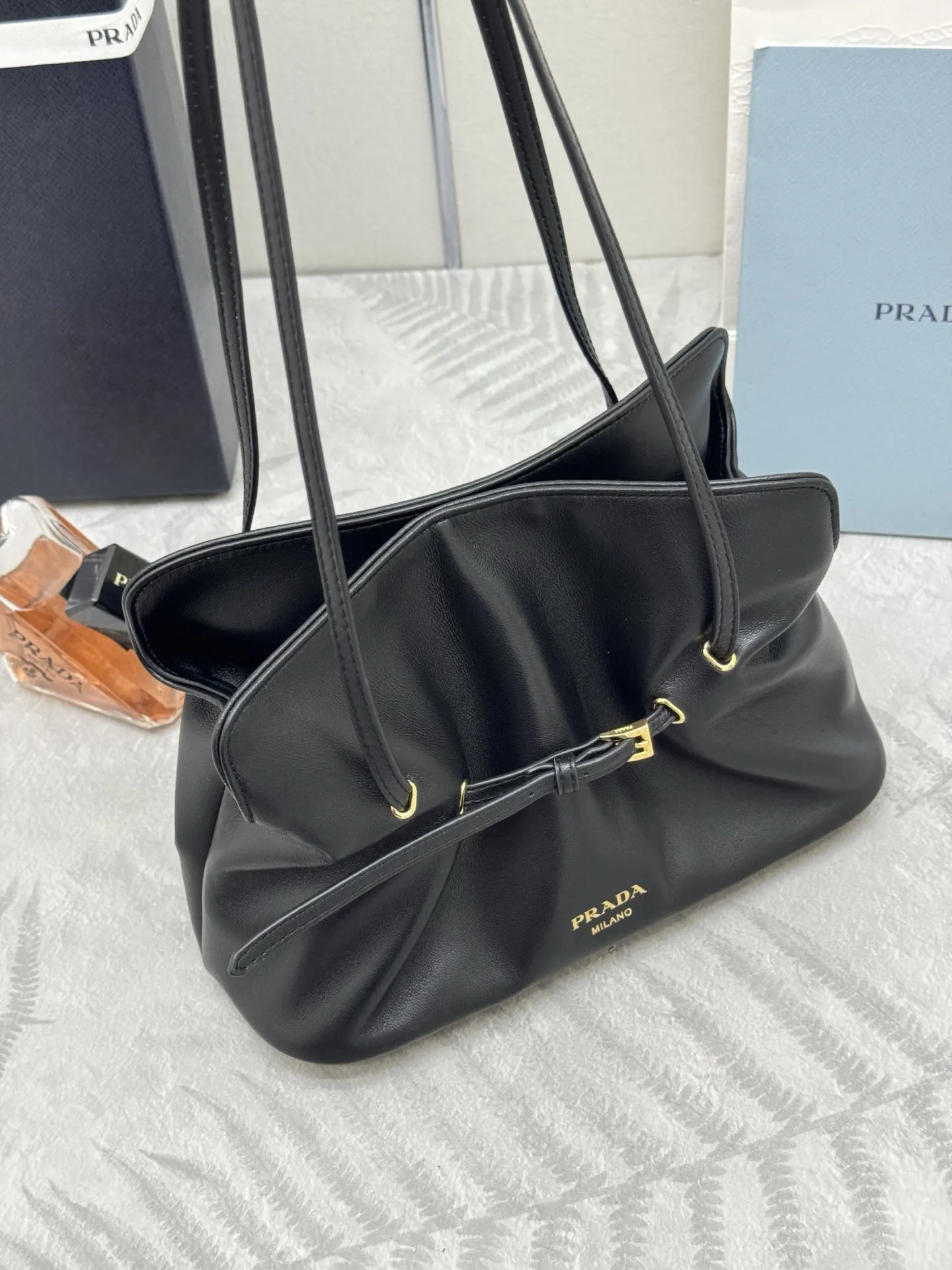 Prada Lambskin Cloud Shoulder Bag D89011384 — view 3