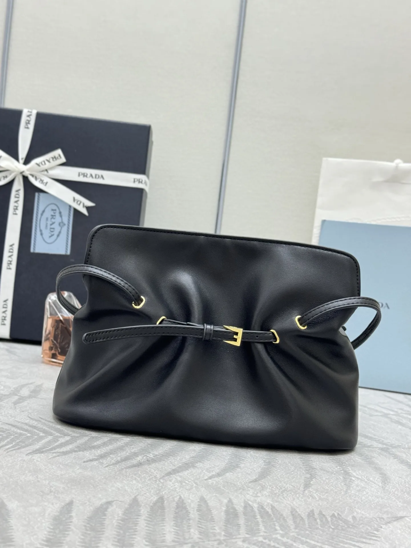 Prada Lambskin Cloud Shoulder Bag D89011384 — view 5