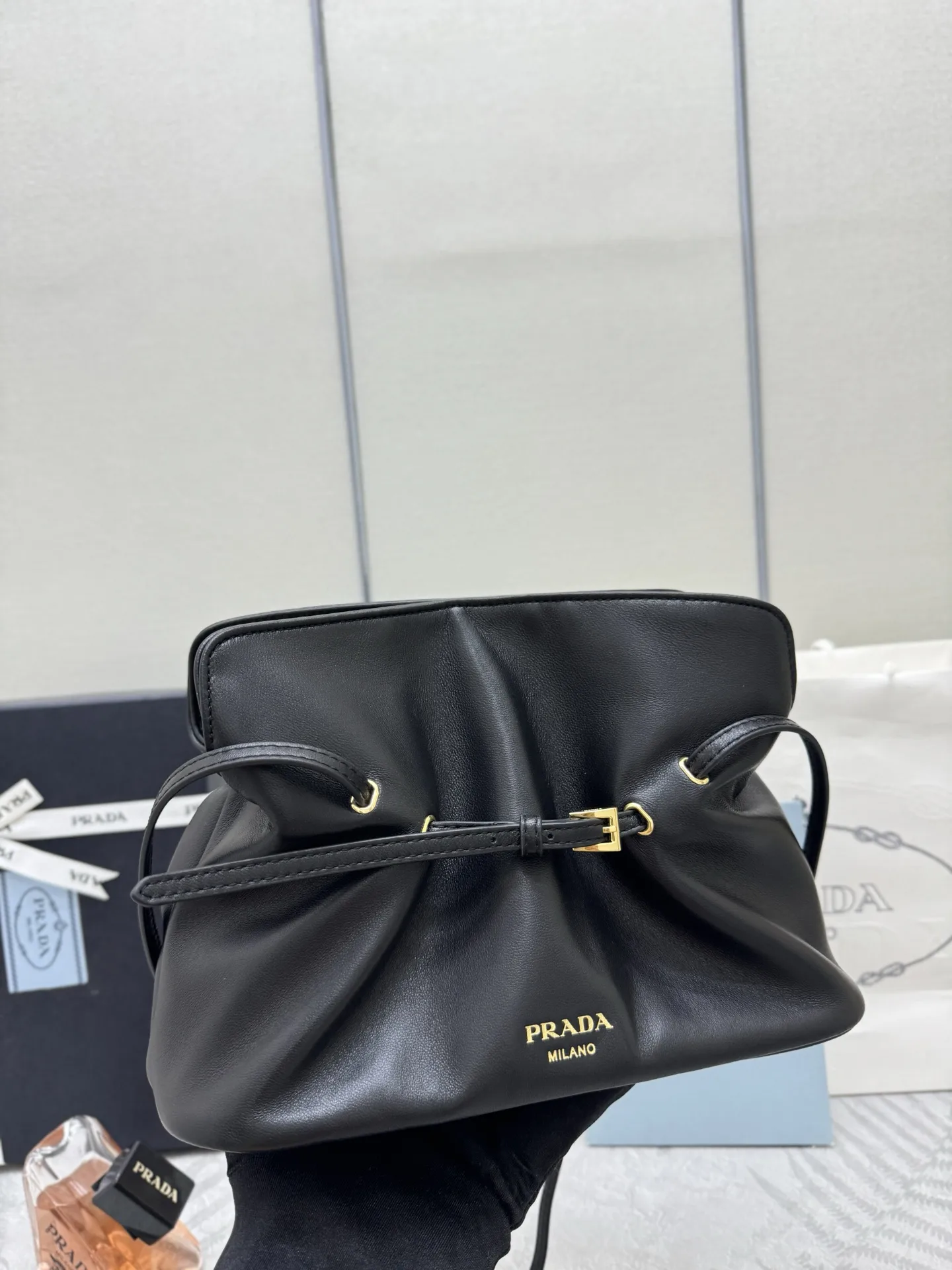 Prada Lambskin Cloud Shoulder Bag D89011384 — view 7