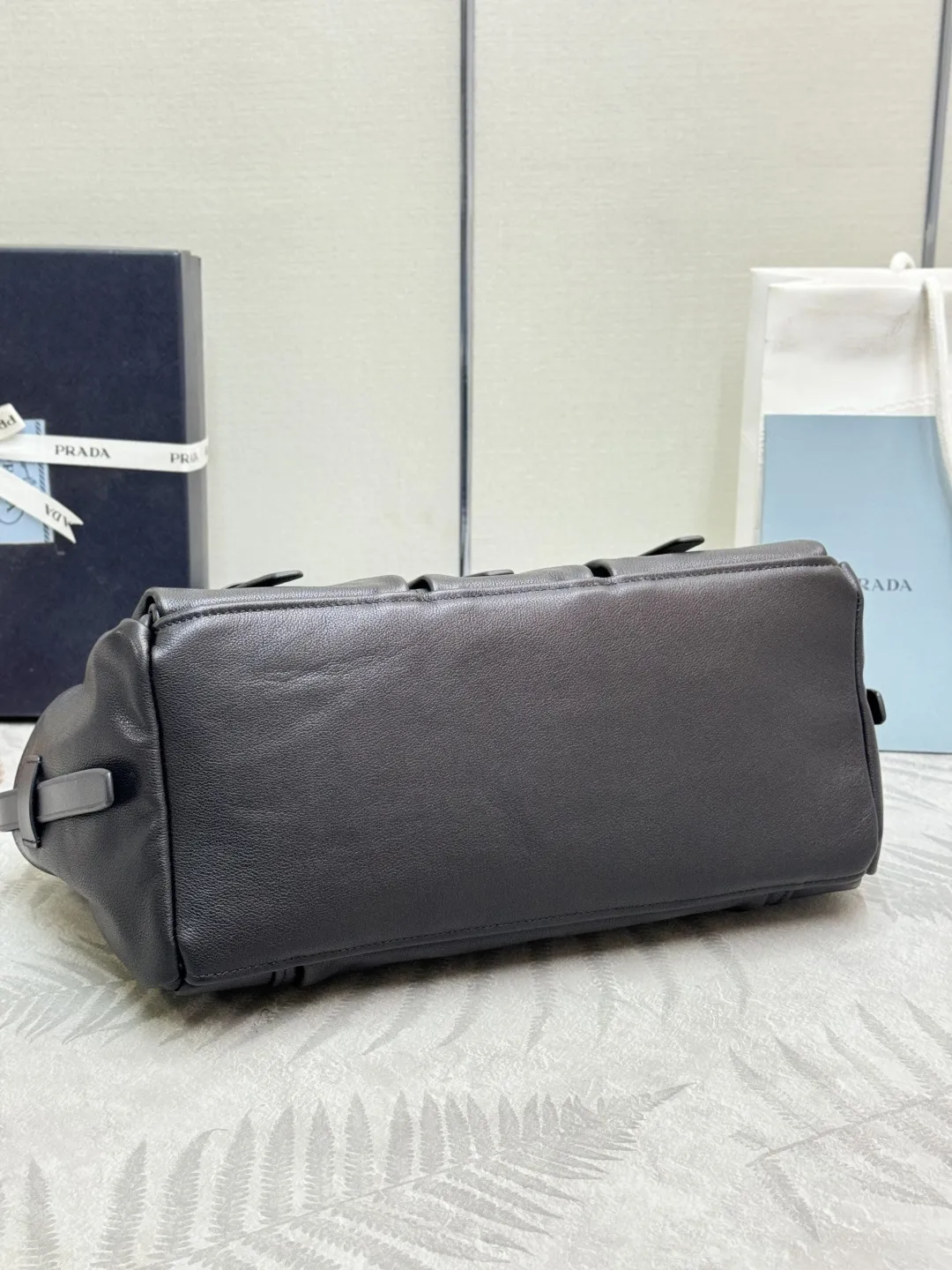 Prada Large 1BG644 Leather Tote Bag D131011386 — view 6
