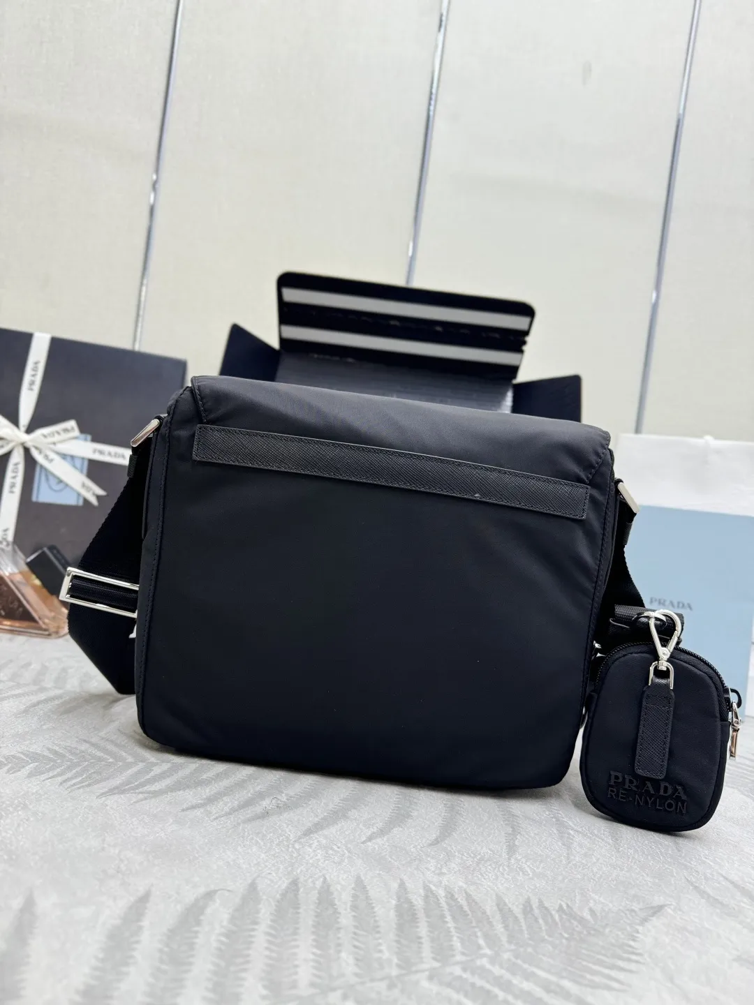 Re-Nylon Crossbody Bag with Mini Pouch D74011387 — view 2