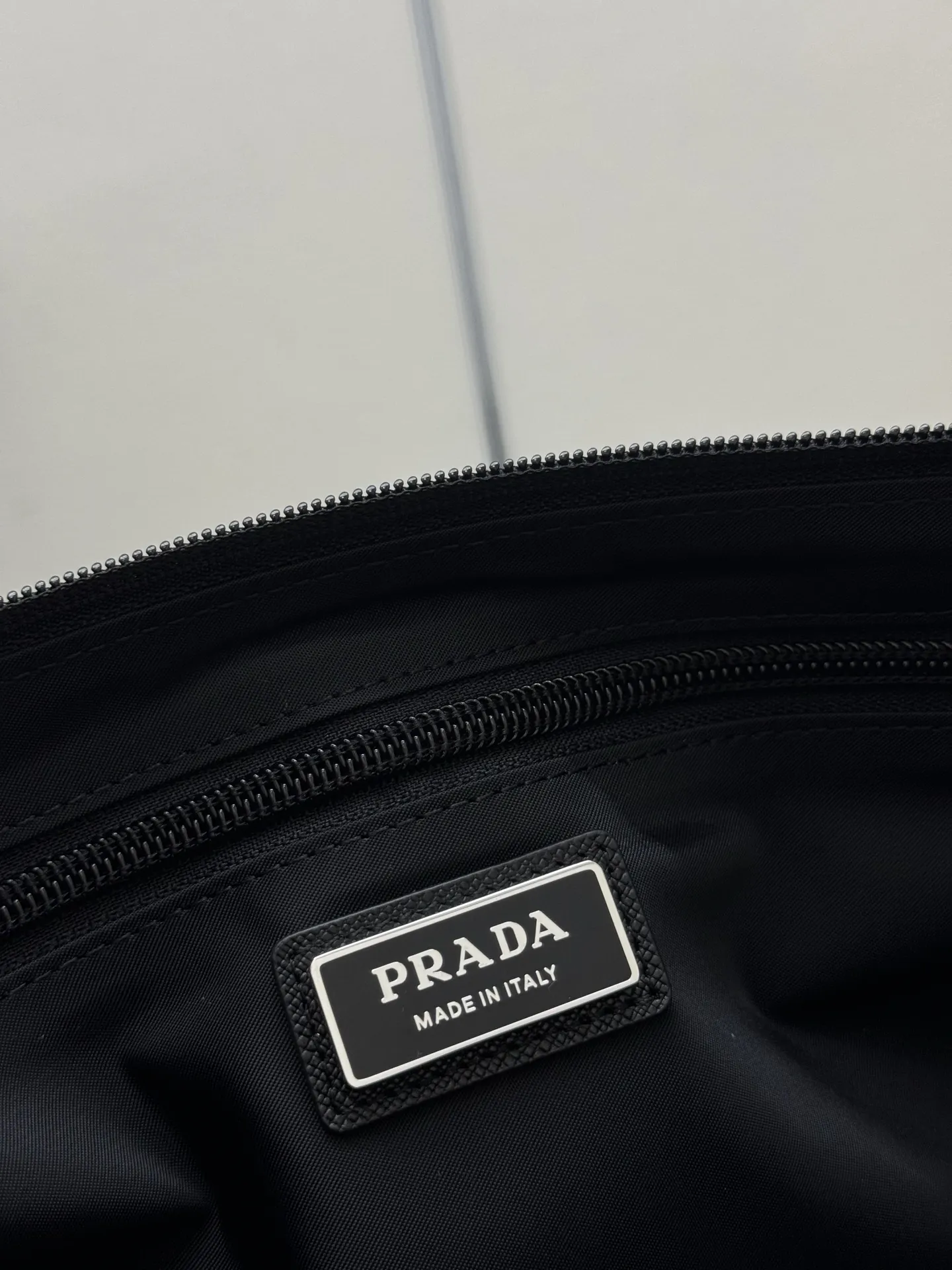 Re-Nylon and Saffiano Leather Messenger Bag D70011034 — view 9