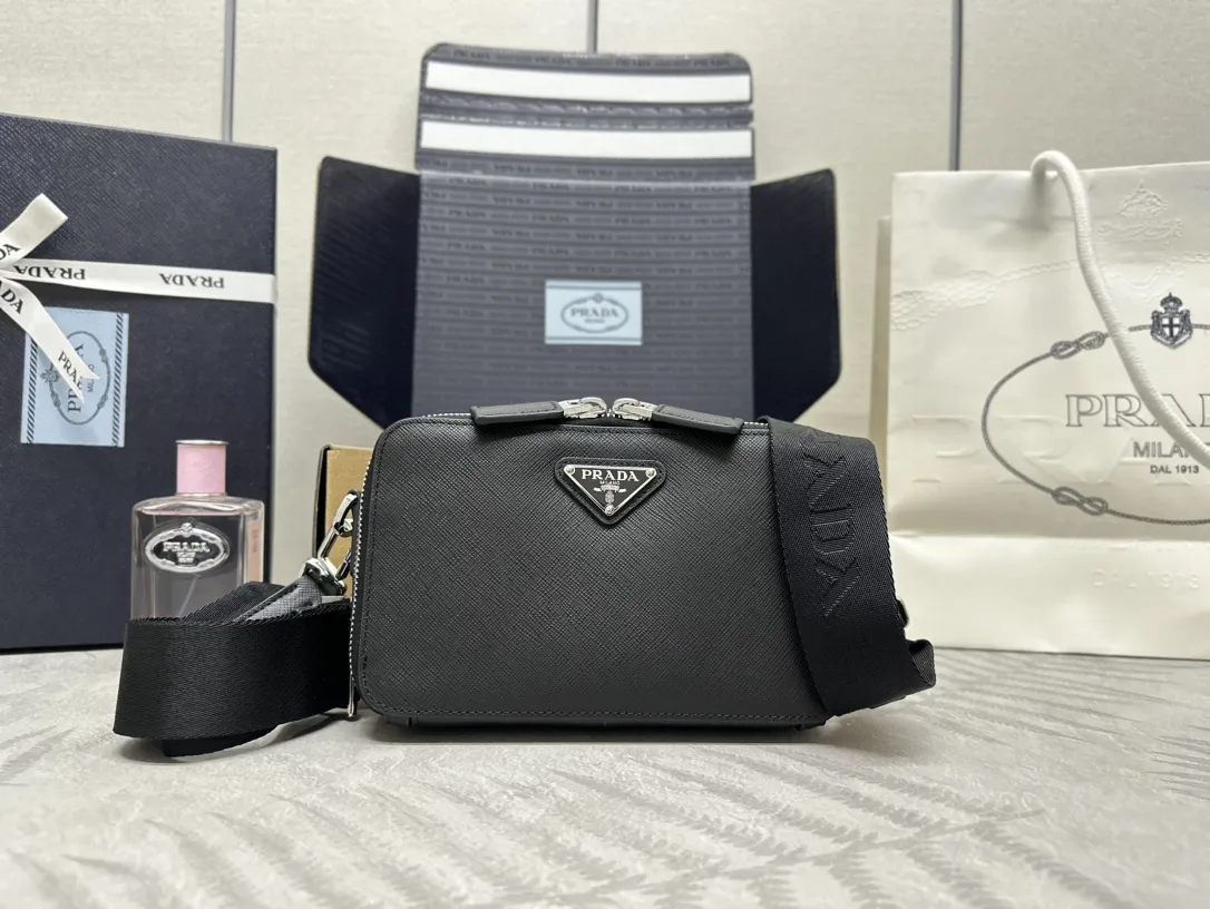 Prada Saffiano Leather Crossbody Bag 2VH173 D74011388