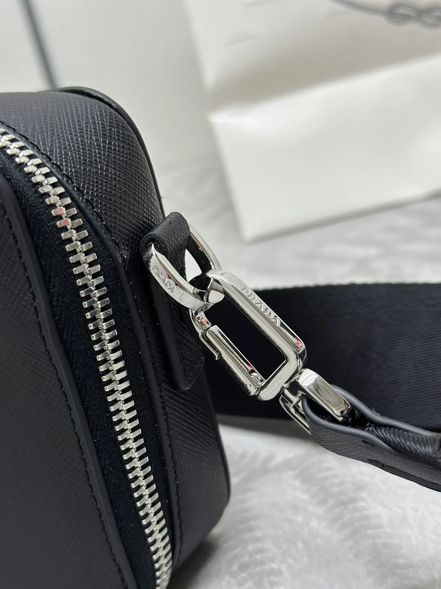 Prada Saffiano Leather Crossbody Bag 2VH173 D74011388 — view 8