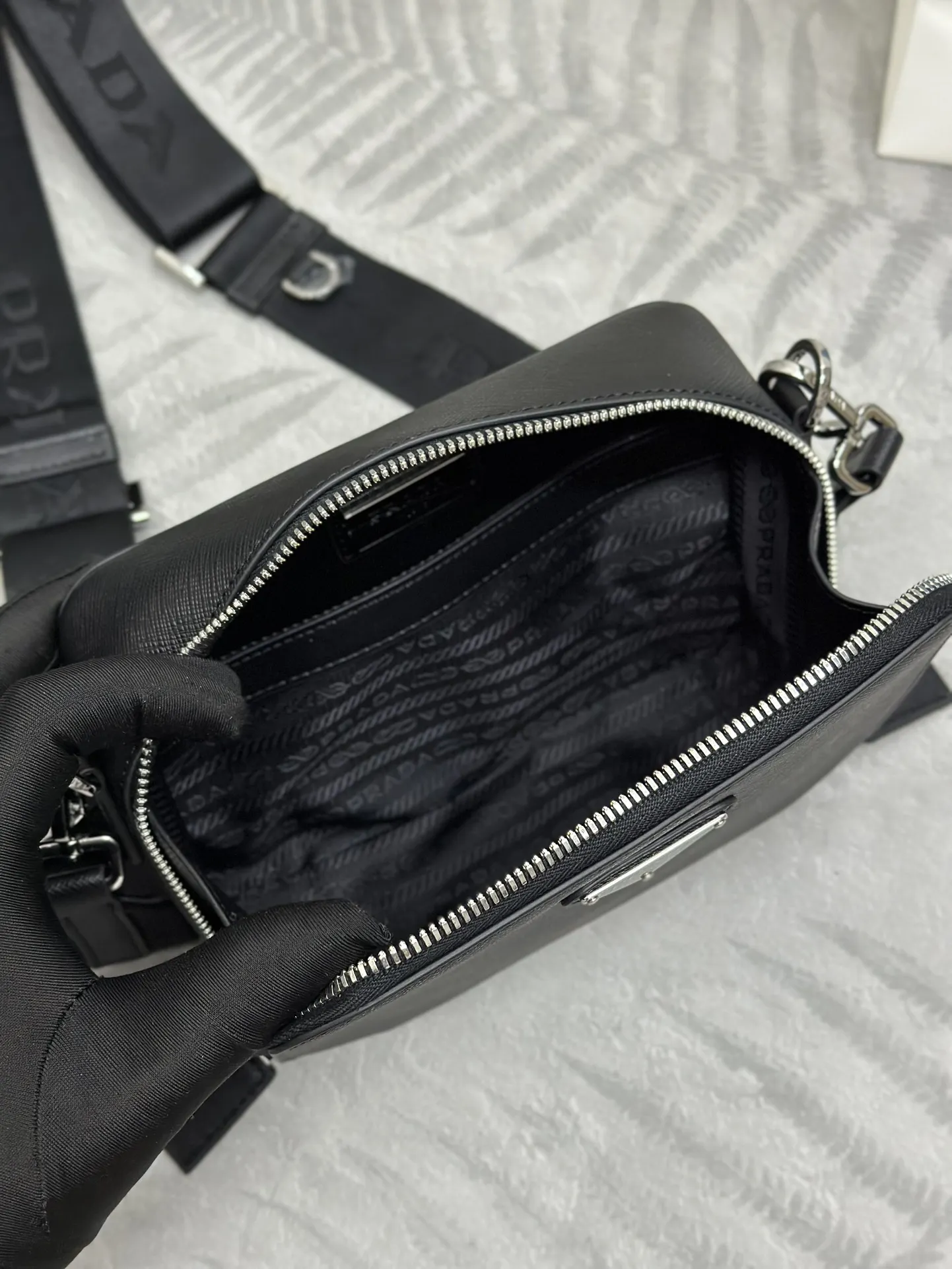 Saffiano Leather Camera Bag 2VH070 D75011390 — view 8