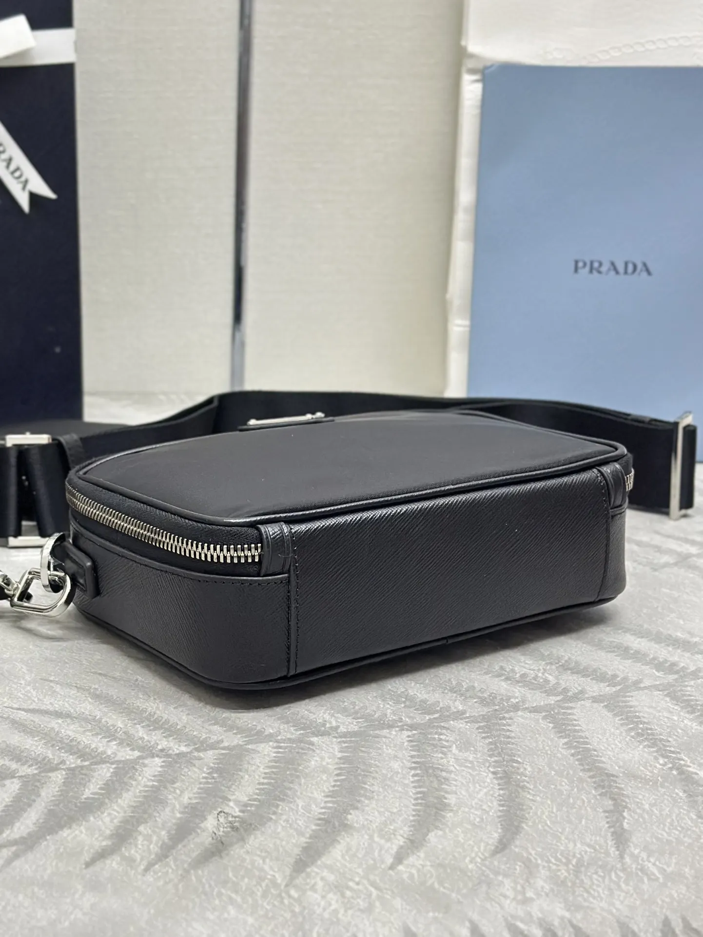 Nylon Crossbody Bag with Detachable Pouch D71011391 — view 7