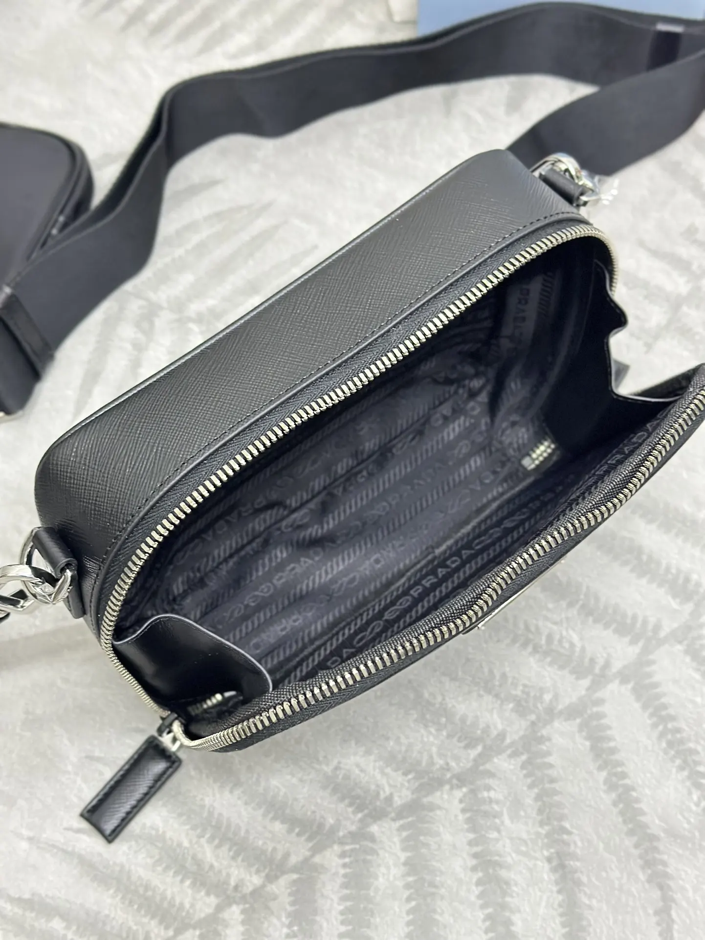 Nylon Crossbody Bag with Detachable Pouch D71011391 — view 8