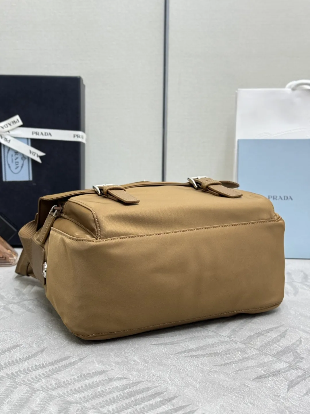 Re-Nylon Crossbody Bag with Detachable Pouch D76011406 — view 6