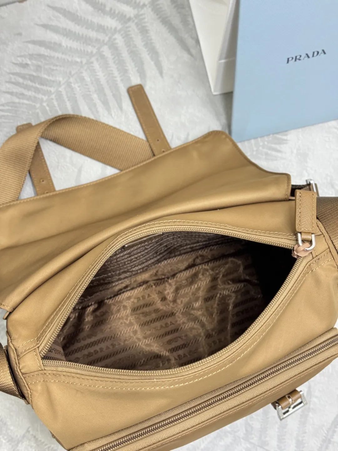 Re-Nylon Crossbody Bag with Detachable Pouch D76011406 — view 8