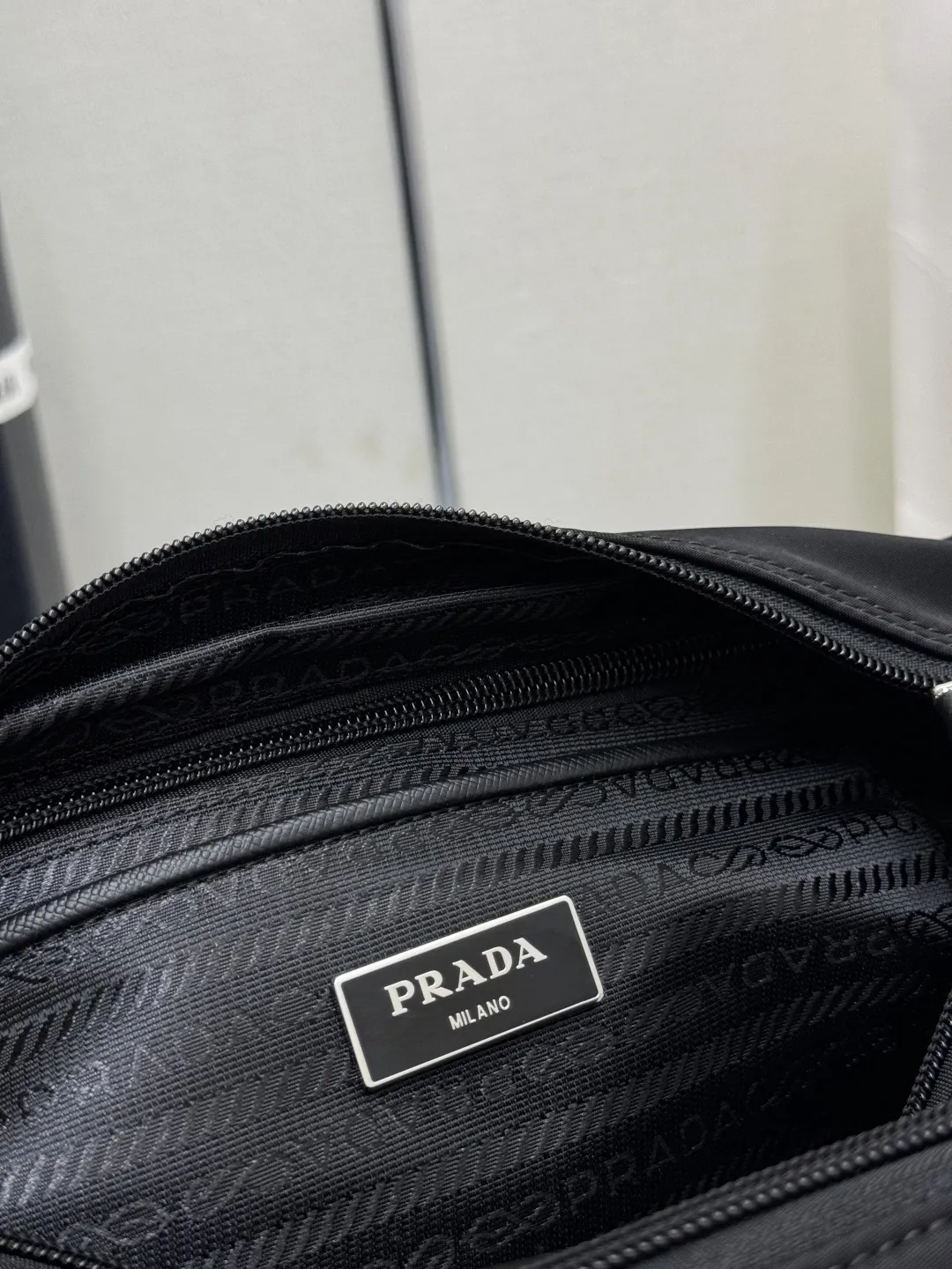 Re-Nylon Crossbody Bag with Detachable Pouch D71011407 — view 9