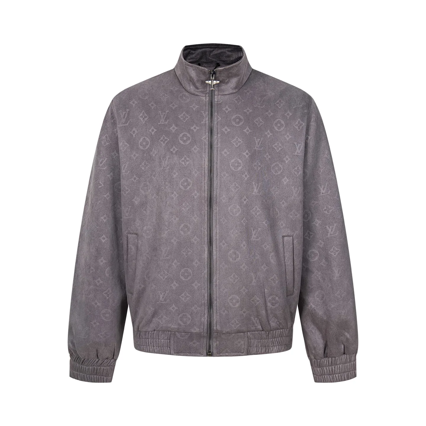 Monogram Embossed Faux Suede Bomber Jacket D29523486