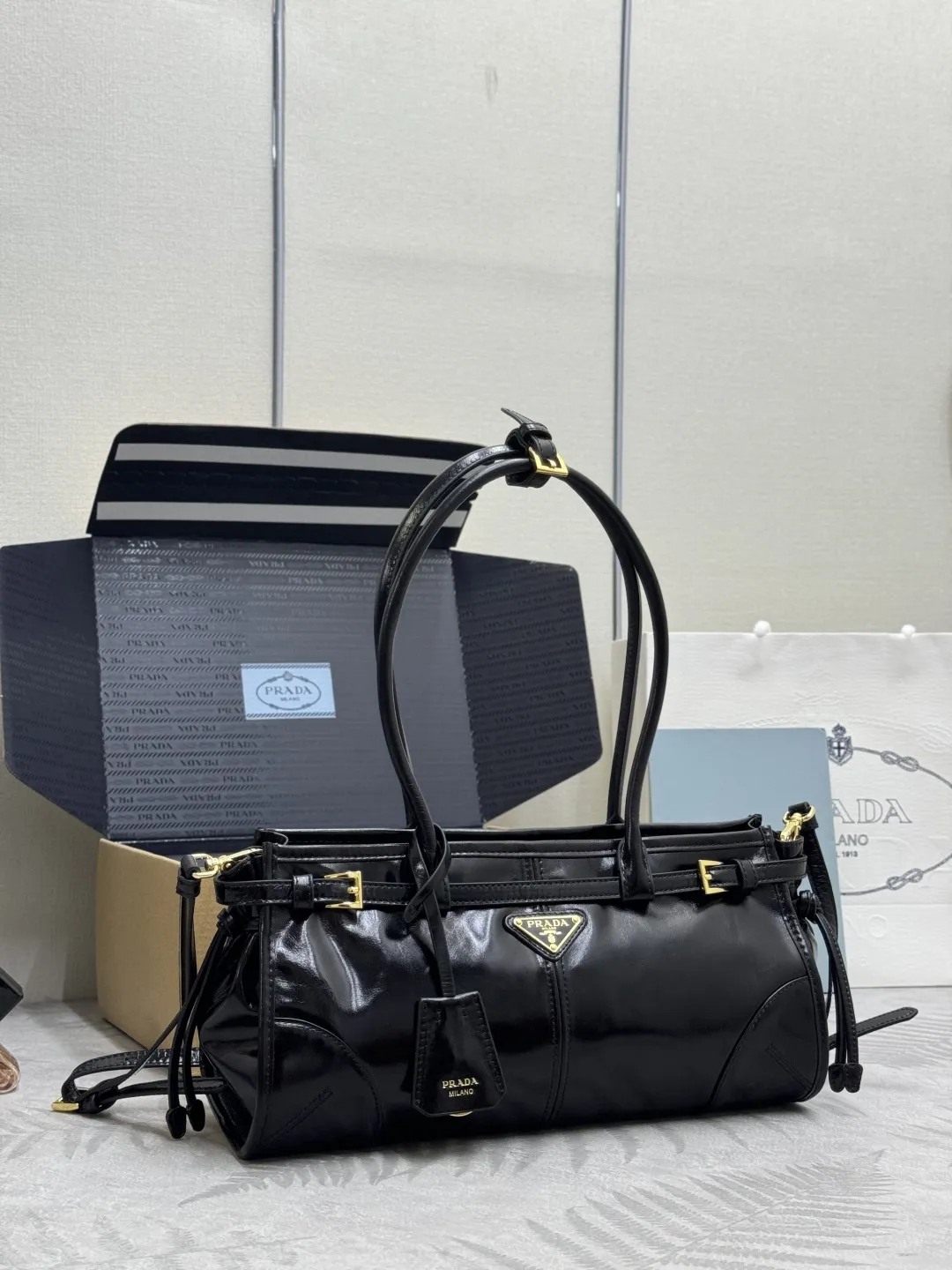 Soft Lux Leather Top-Handle Bag D104018578