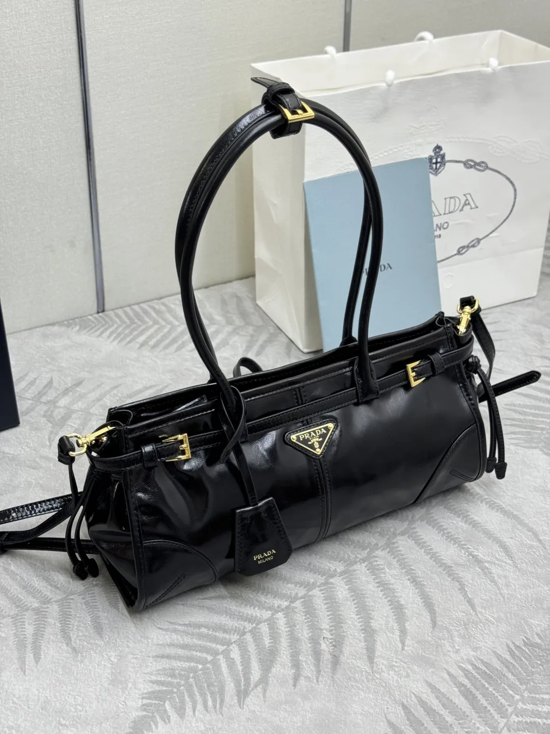 Soft Lux Leather Top-Handle Bag D104018578 — view 2