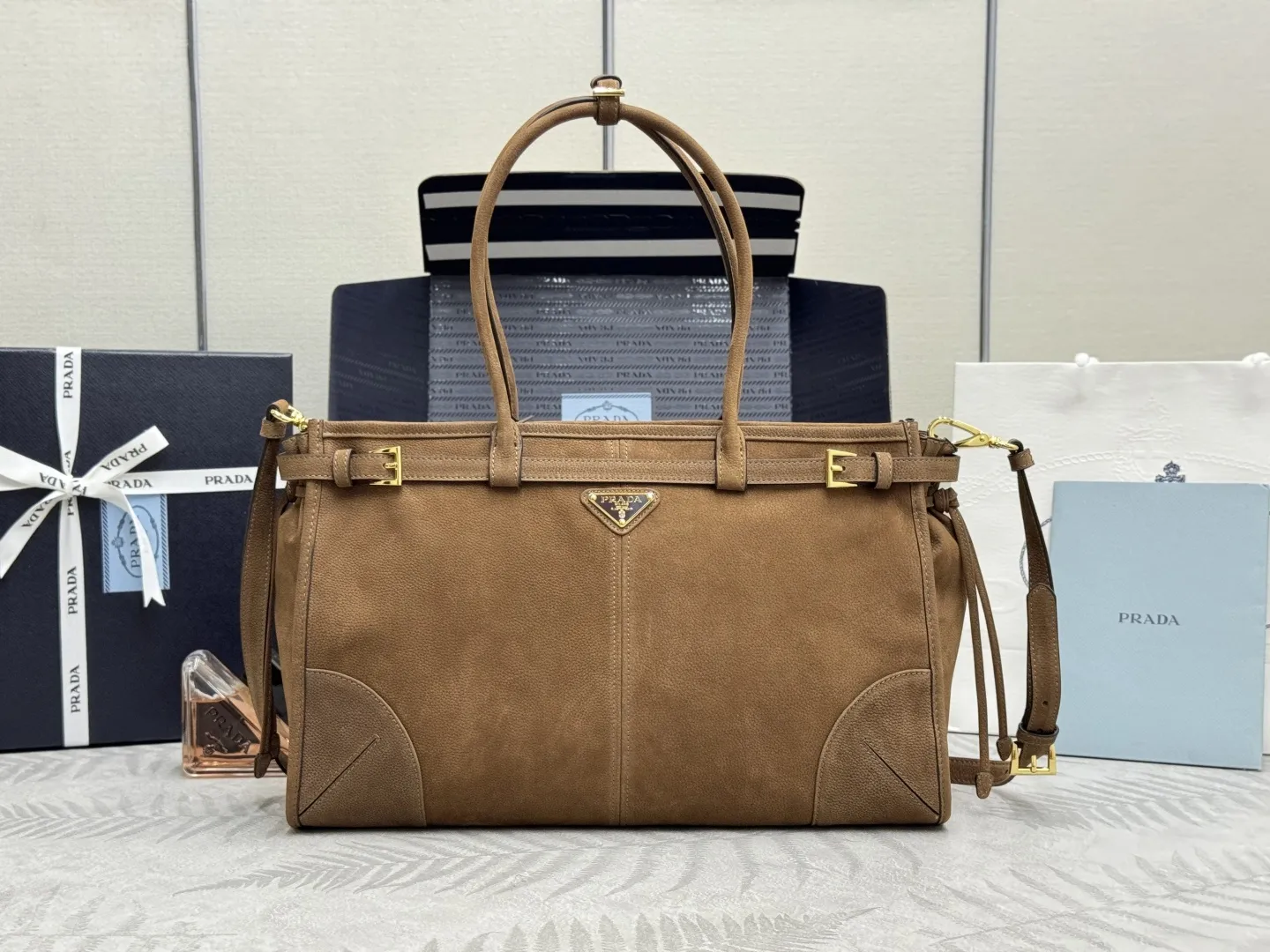 Soft Lux Suede Top-Handle & Crossbody Bag D108018570 — view 19