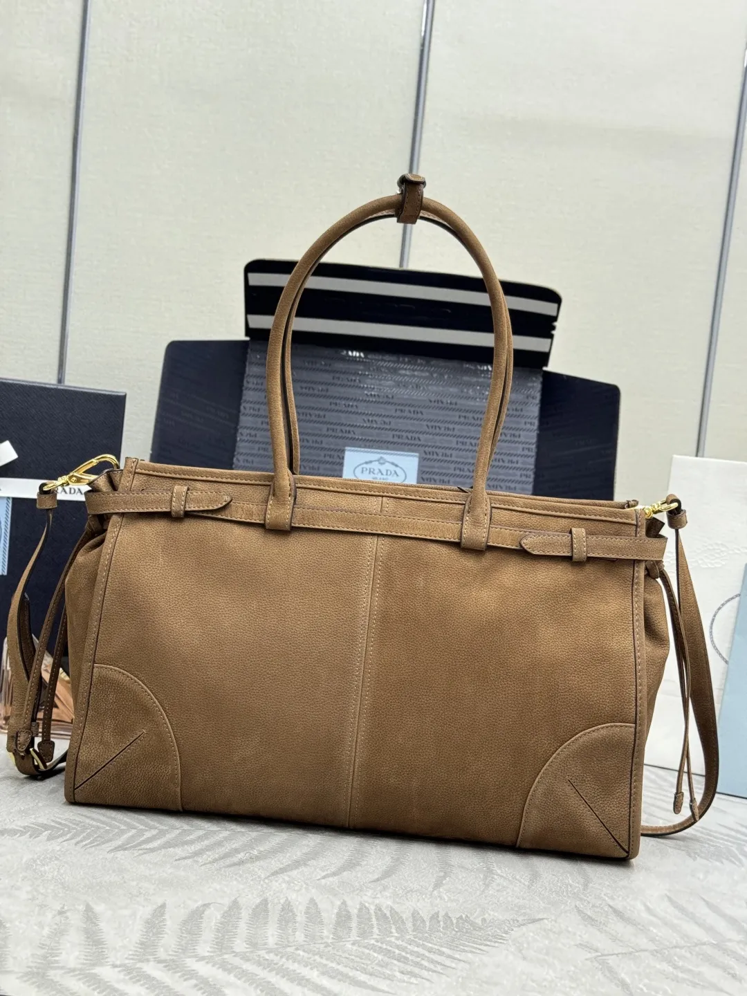 Soft Lux Suede Top-Handle & Crossbody Bag D108018570 — view 20