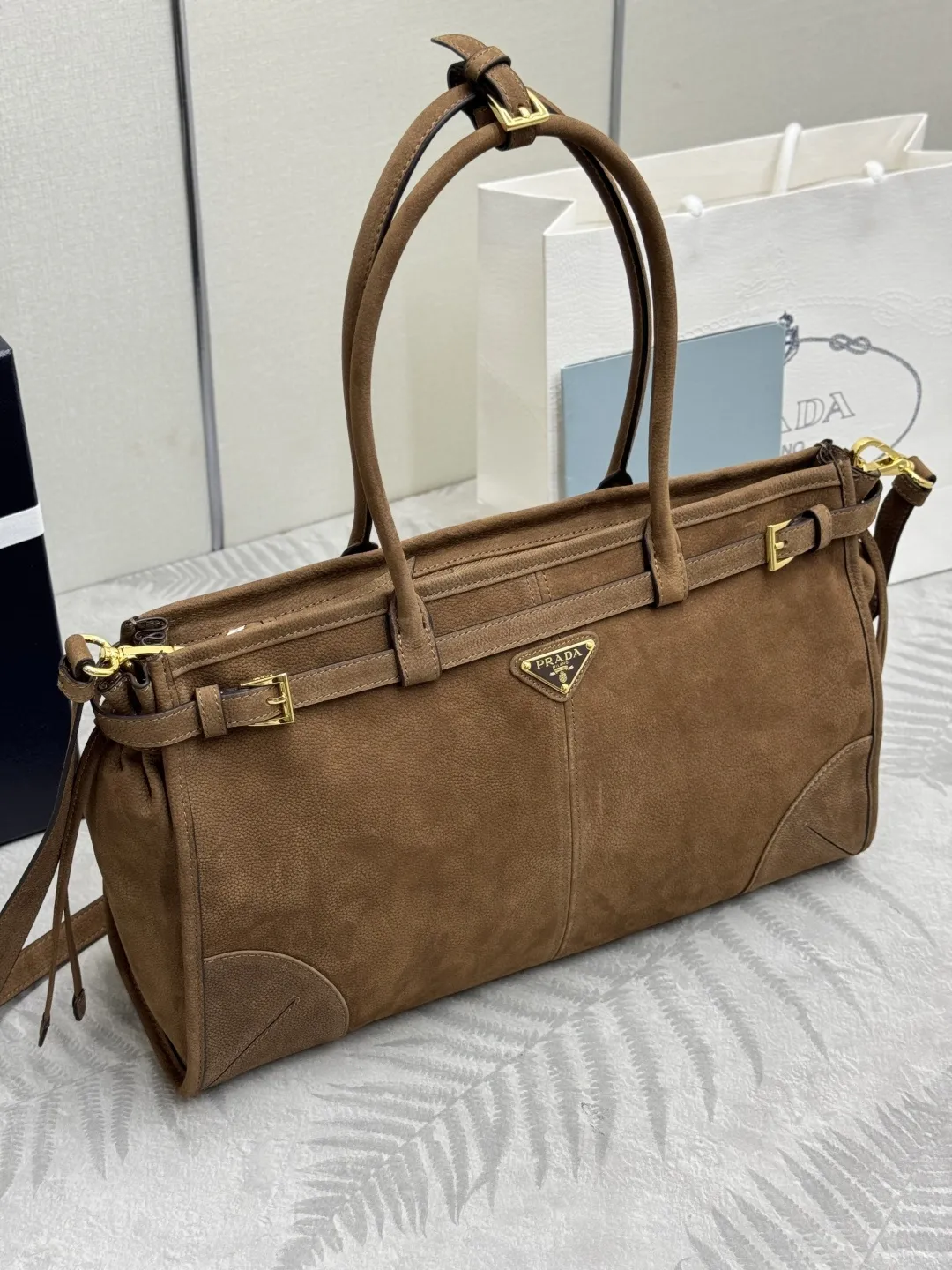 Soft Lux Suede Top-Handle & Crossbody Bag D108018570 — view 21