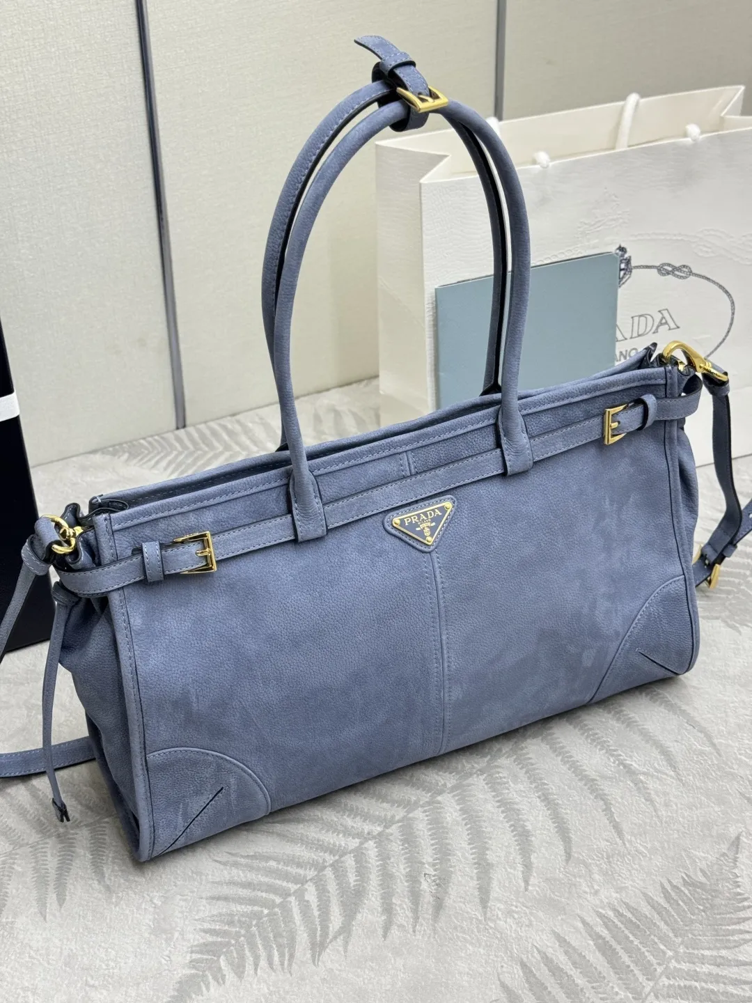 Soft Lux Suede Top-Handle & Crossbody Bag D108018570 — view 3