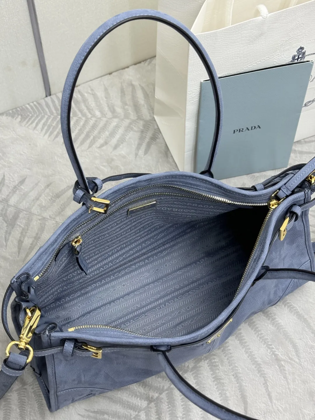 Soft Lux Suede Top-Handle & Crossbody Bag D108018570 — view 8
