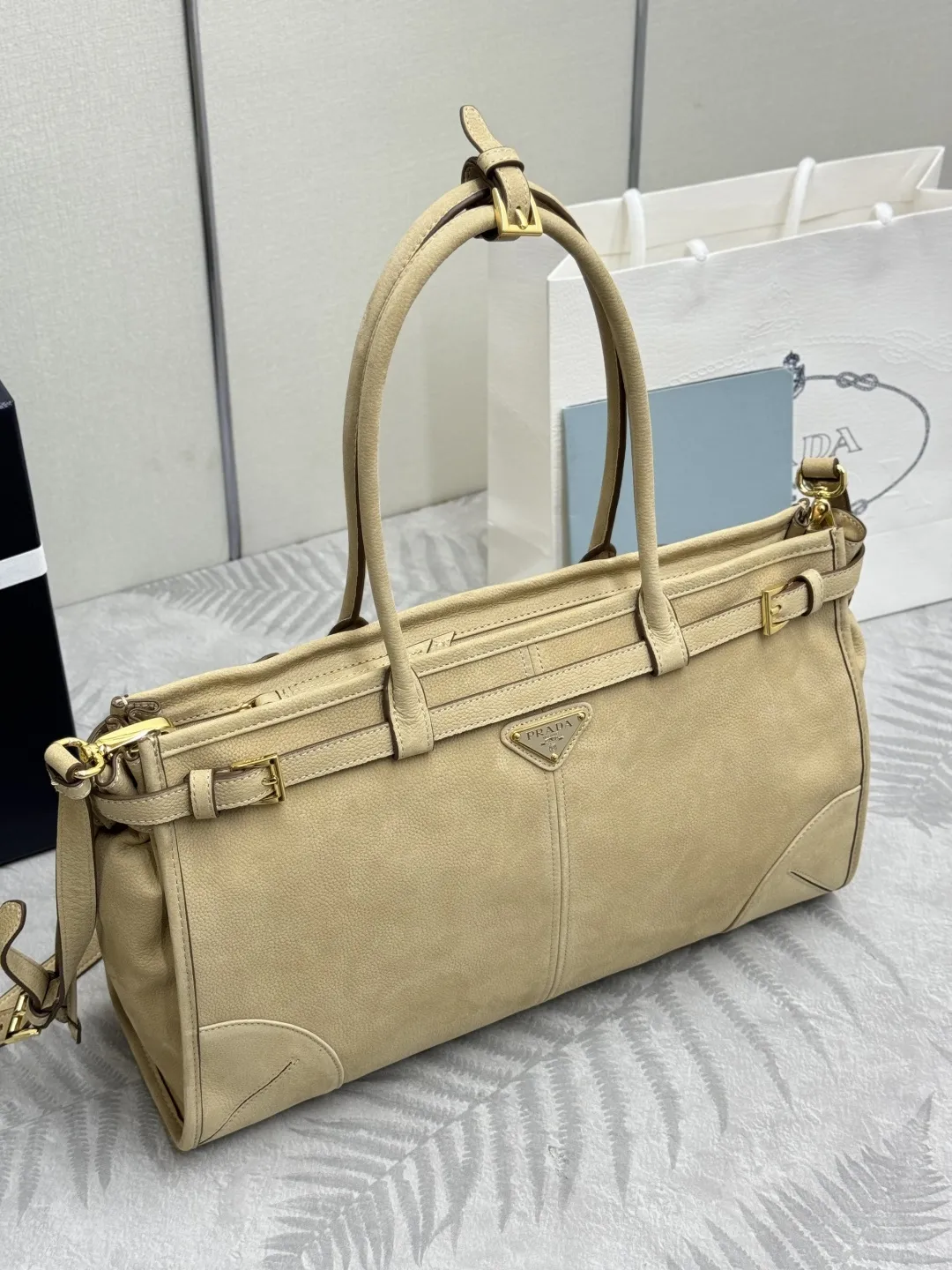 Soft Lux Suede Top-Handle & Crossbody Bag D108018570 — view 13