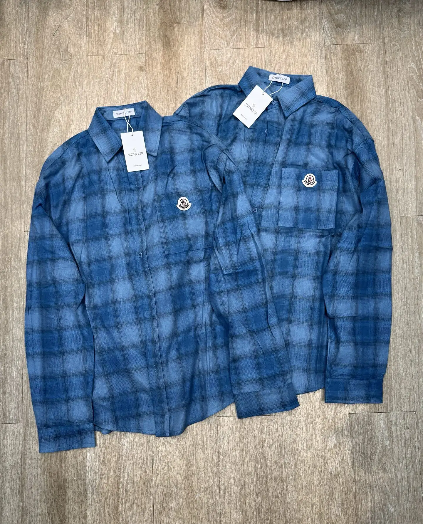 Moncler Logo-Patch Plaid Flannel Shirt D10916085