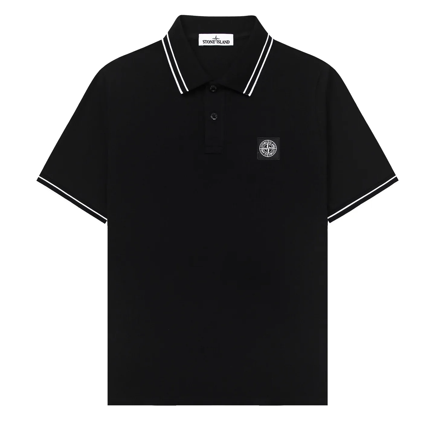 Logo-Patch Tipped Stretch-Piqué Polo Shirt D12511991