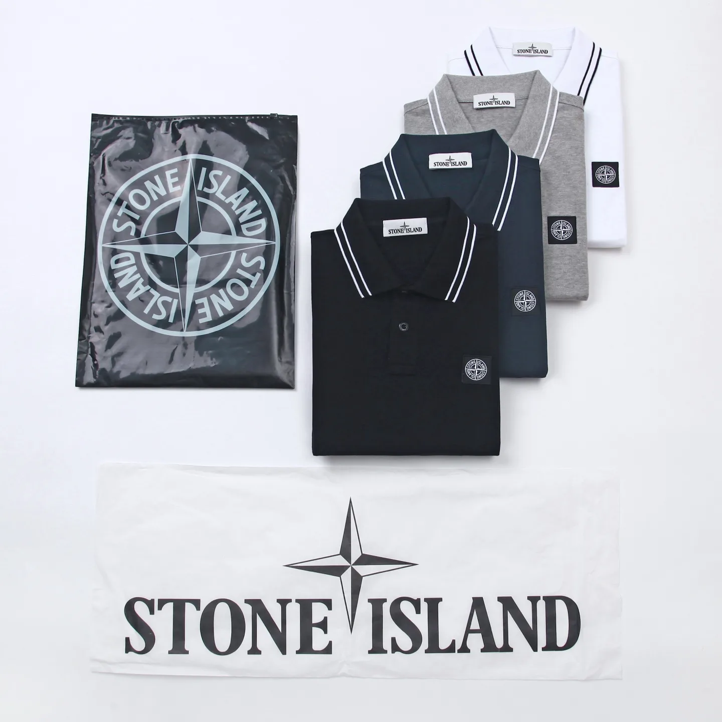 Logo-Patch Tipped Stretch-Piqué Polo Shirt D12511991 — view 9