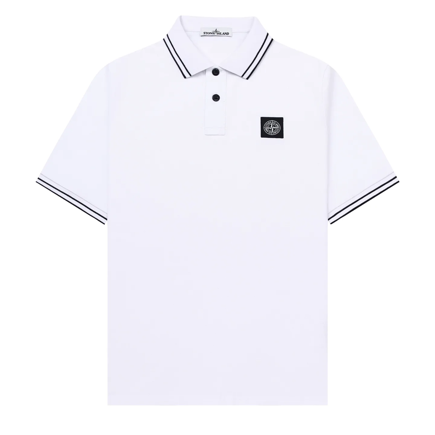 Logo-Patch Tipped Cotton-Piqué Polo Shirt D12511993
