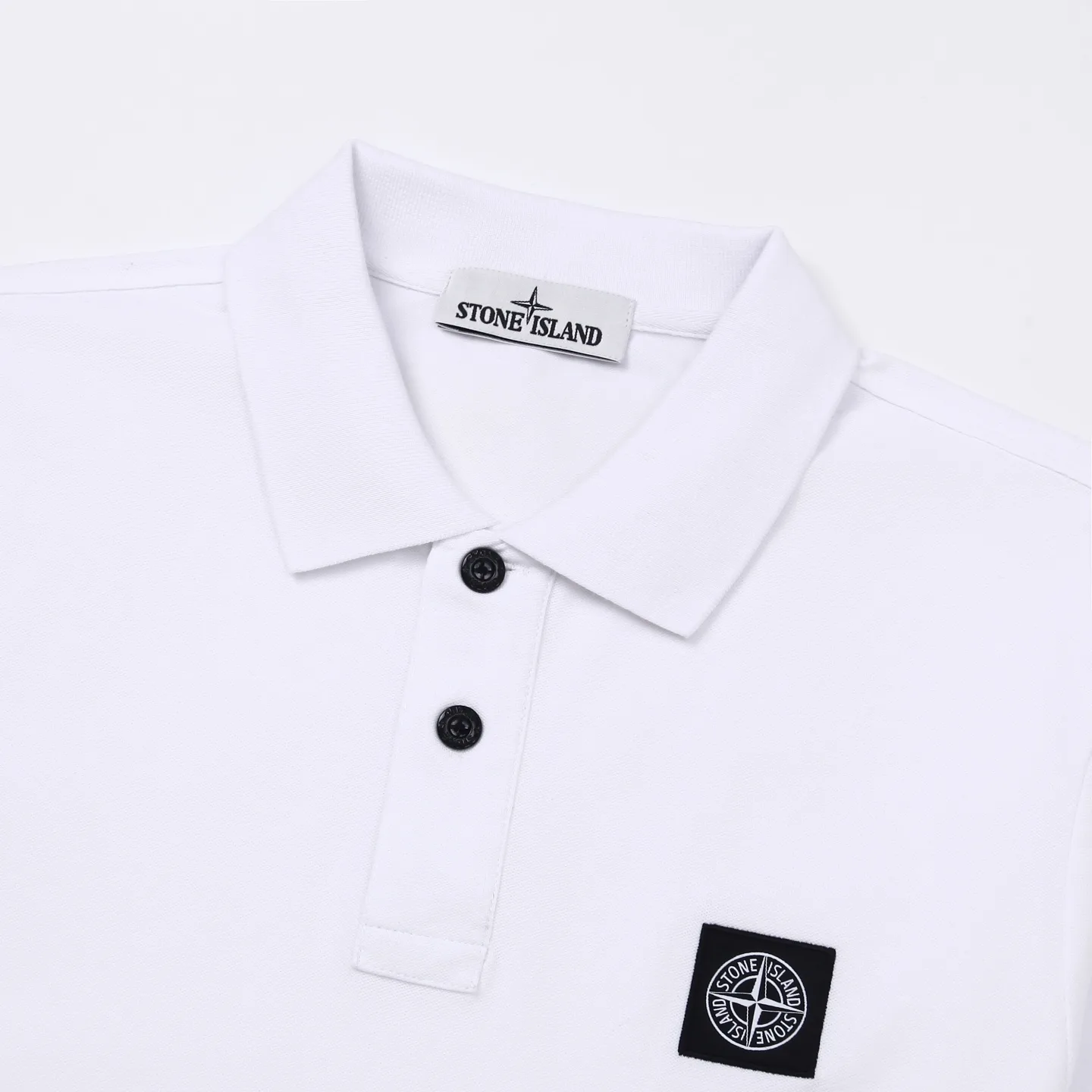 Logo-Patch Cotton-Piqué Polo Shirt D12511990 — view 3