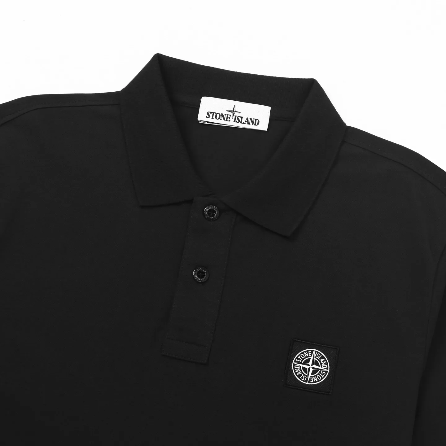 Logo-Patch Stretch-Cotton Piqué Polo Shirt D12511987 — view 3