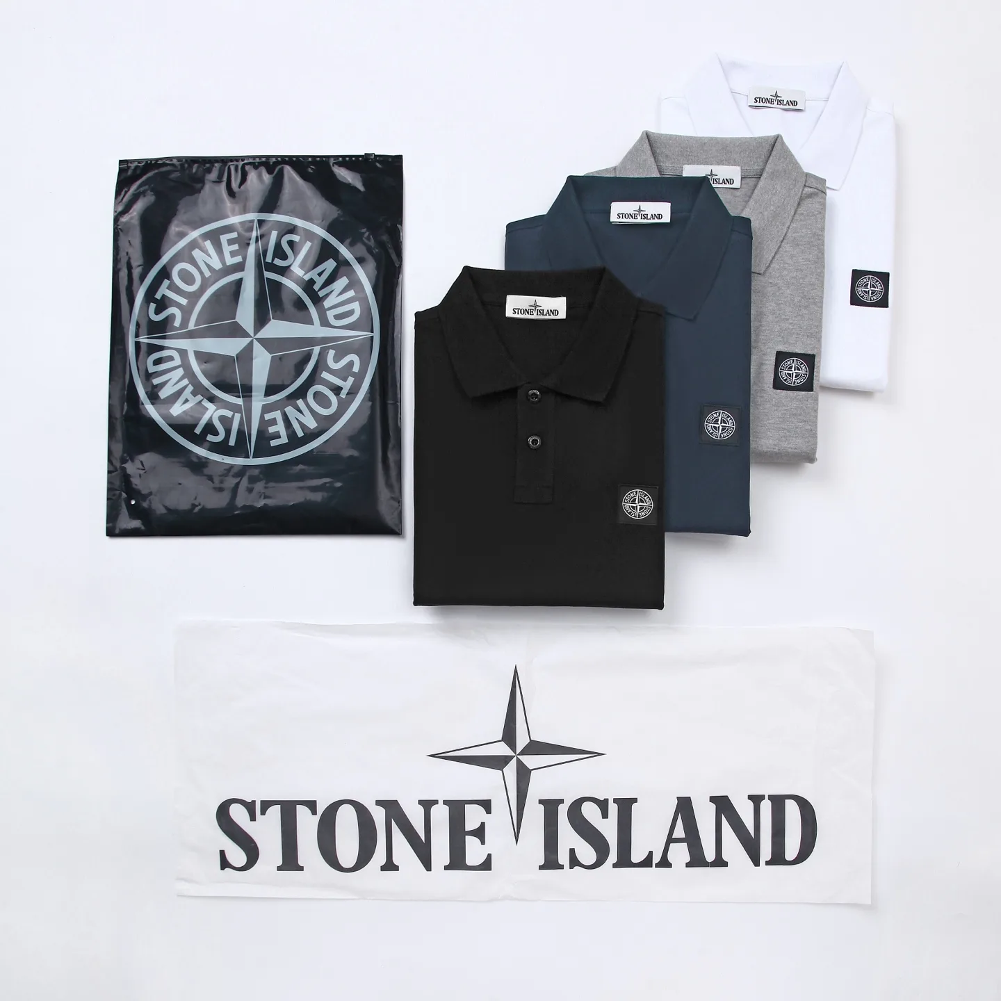Logo-Patch Stretch-Cotton Piqué Polo Shirt D12511987 — view 9